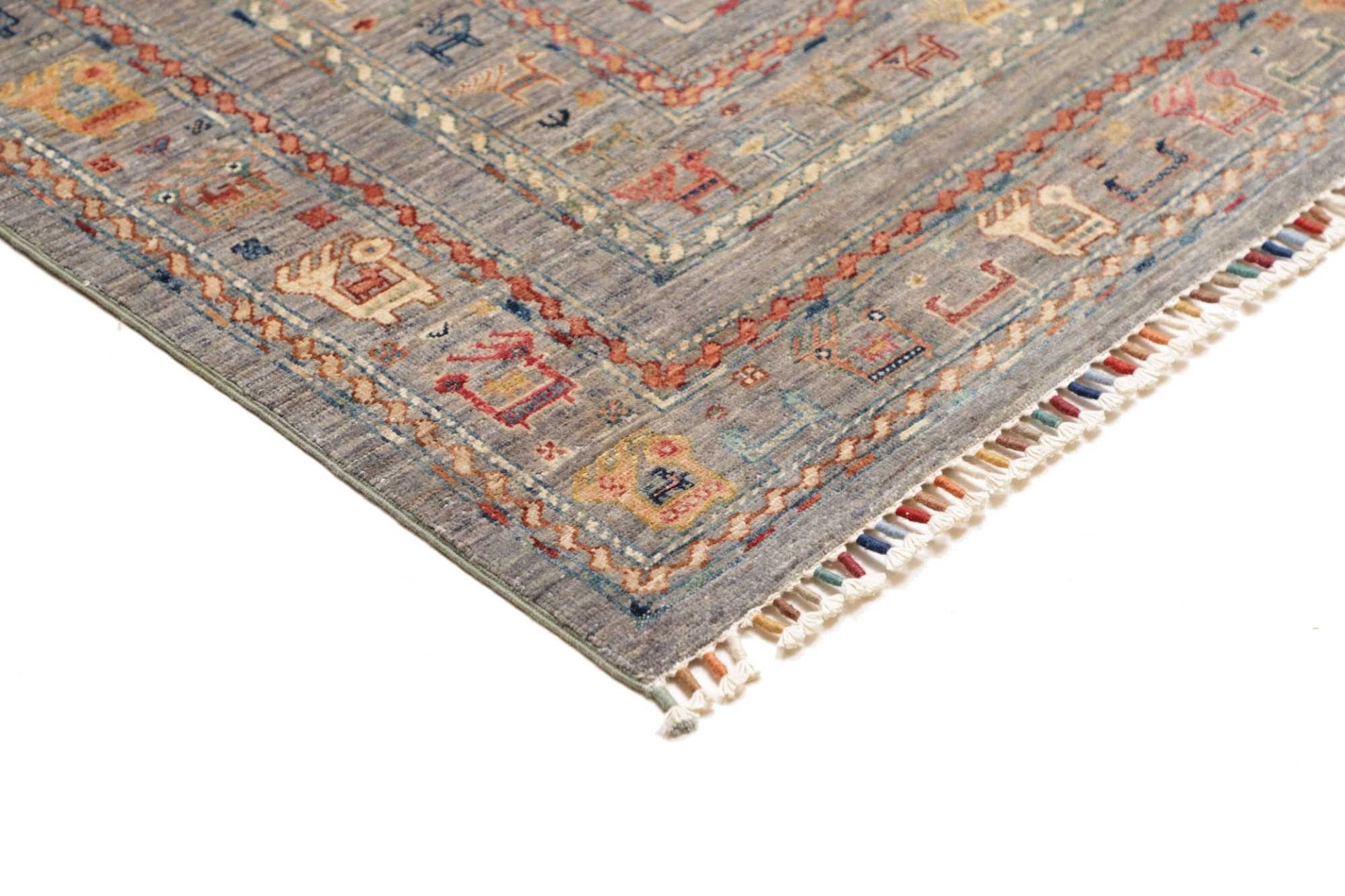 Handgeknüpfter Samarkand Orientteppich 247 × 306 cm