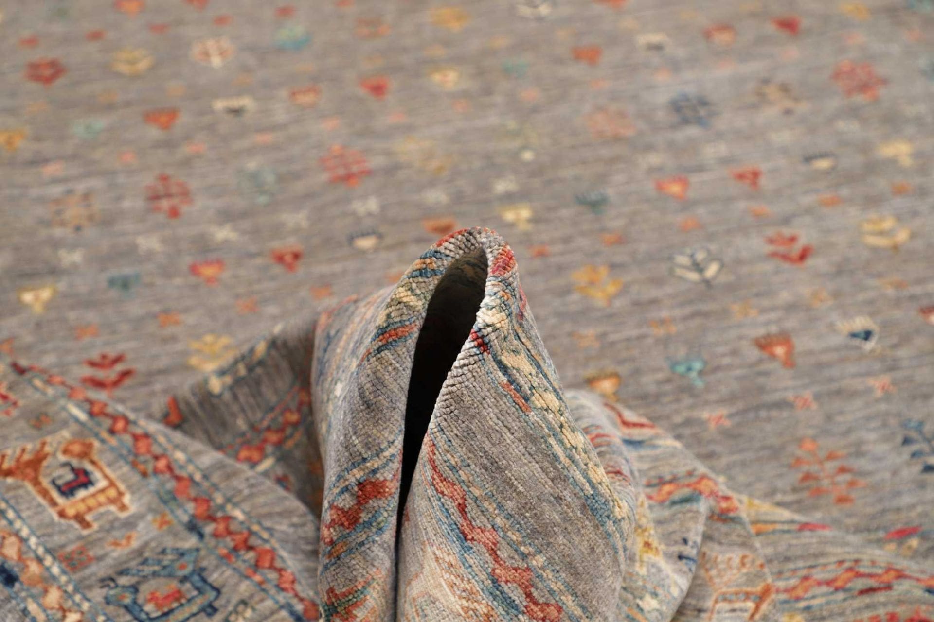 Handgeknüpfter Samarkand Orientteppich 247 × 306 cm