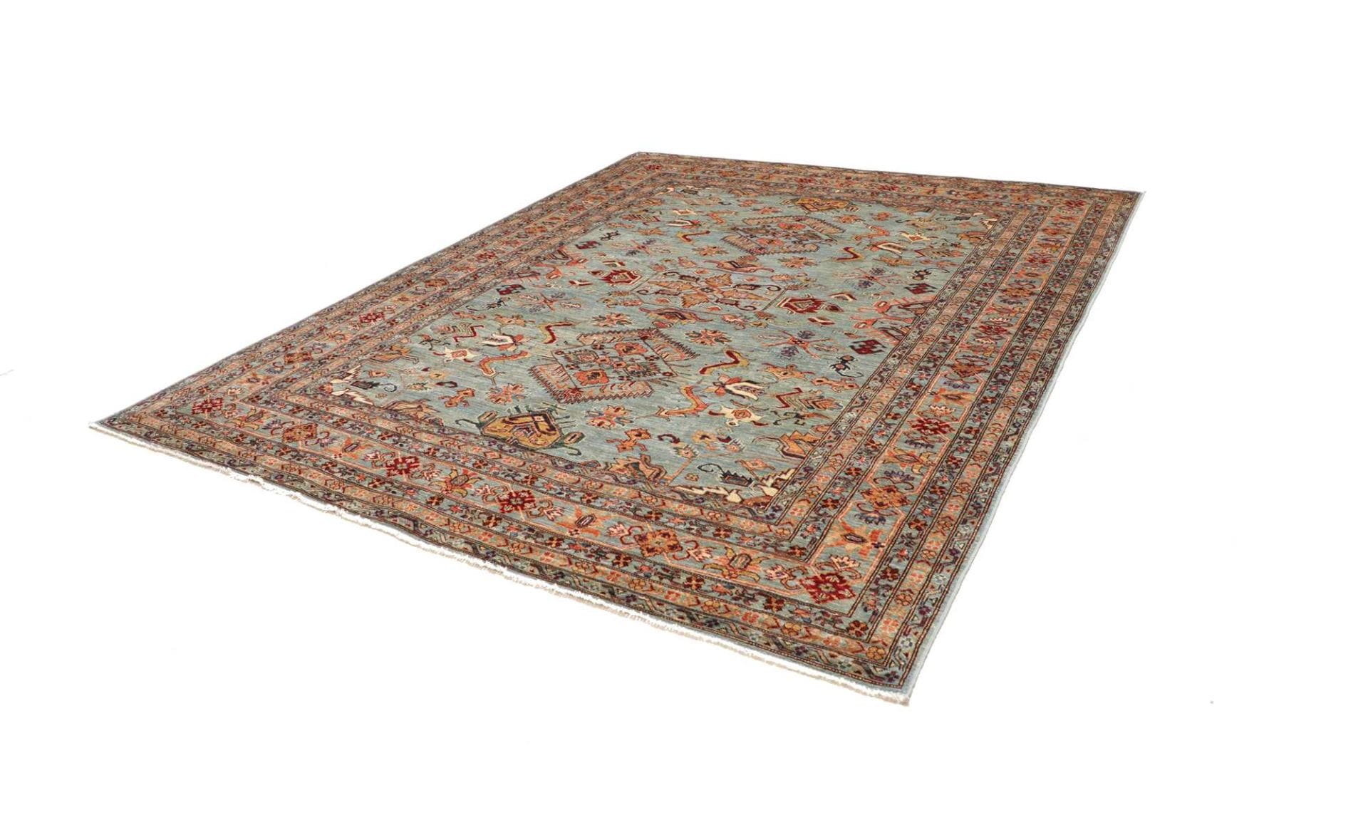 Handgeknüpfter Kazak Orientteppich, 251 × 296 cm, Wolle