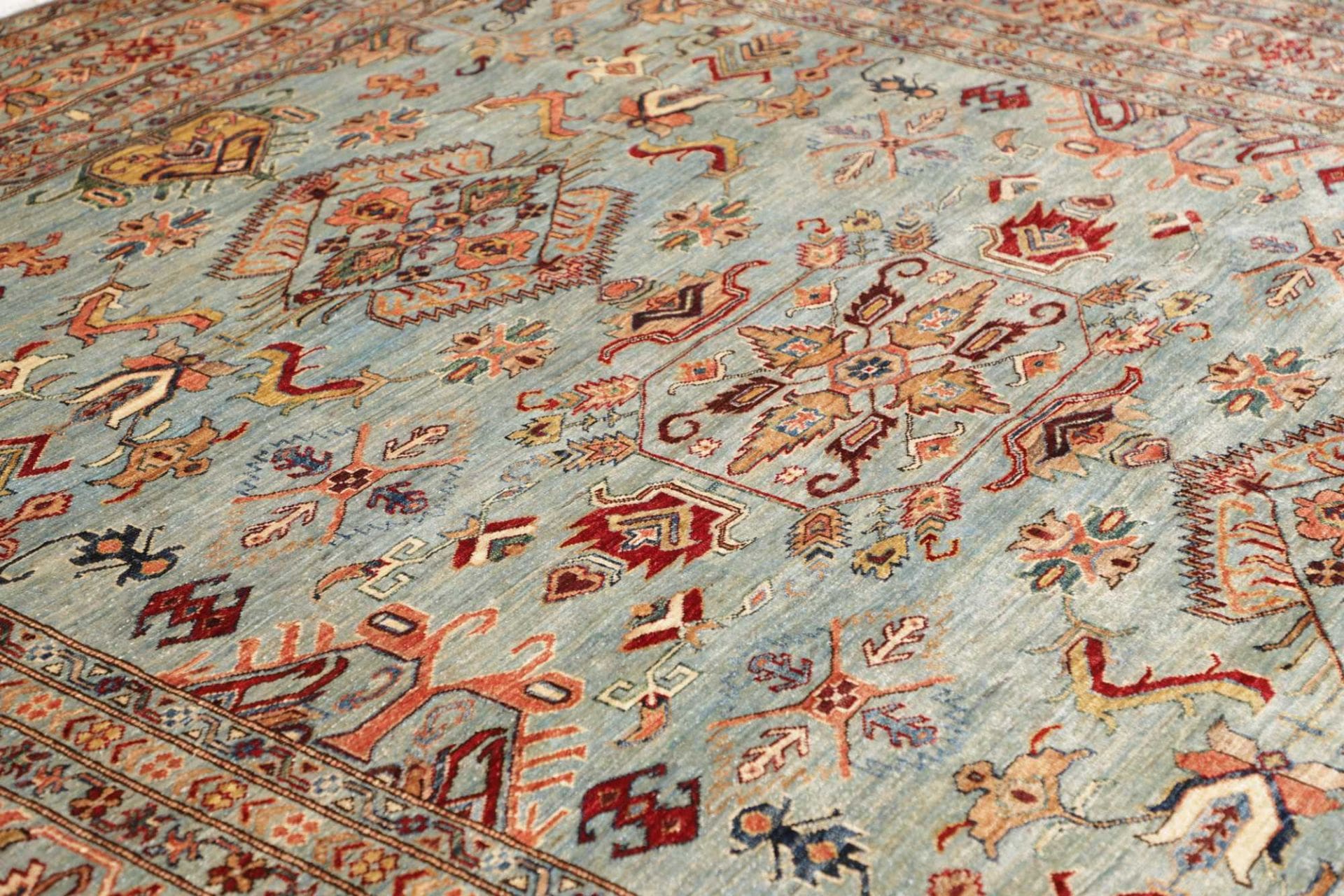 Handgeknüpfter Kazak Orientteppich, 251 × 296 cm, Wolle