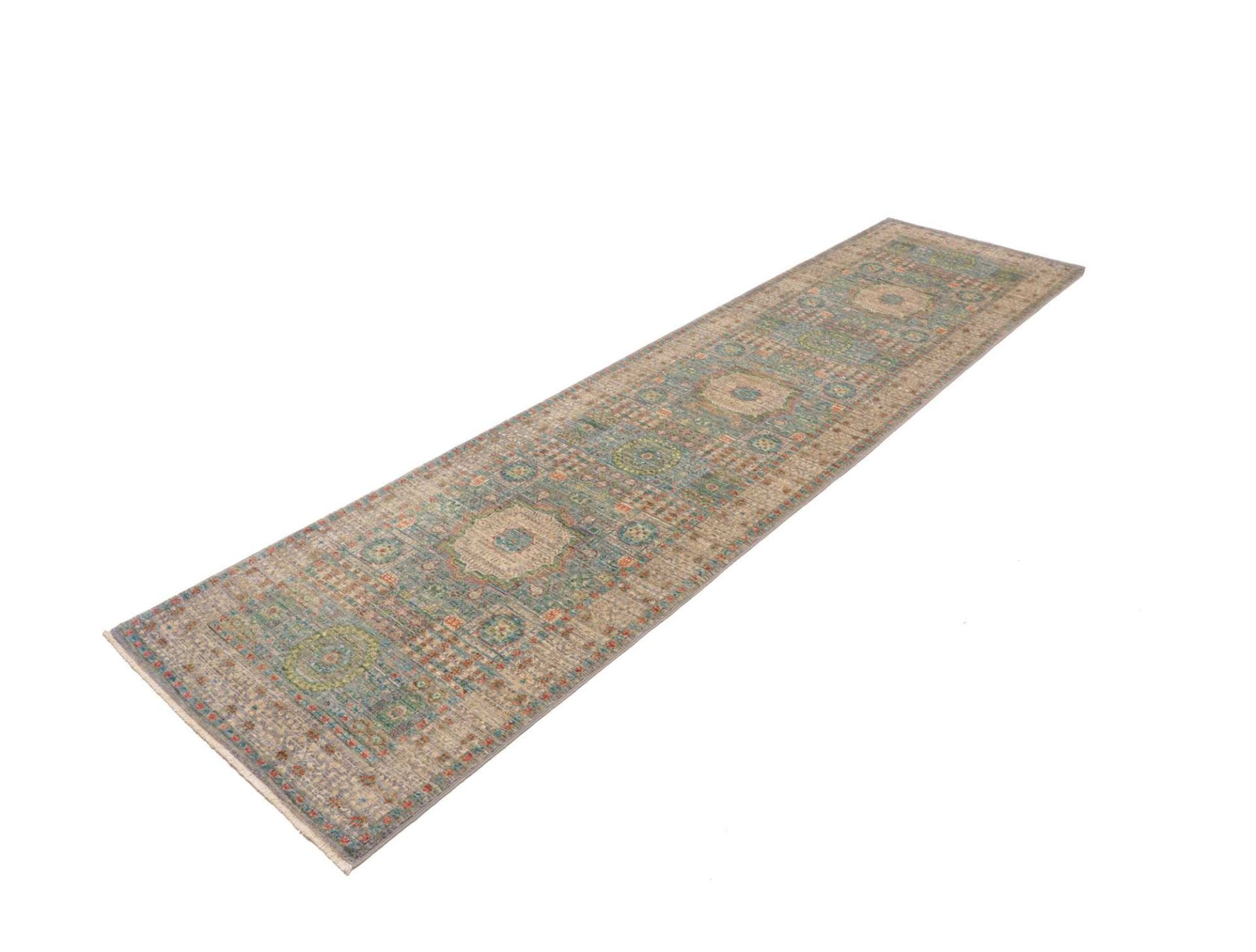 mamluk-orientteppich-82-x-299-cm-handgeknupft-seide-hochwertig-1 Handgeknüpfter Mamluk Orientteppich 82 × 299 cm