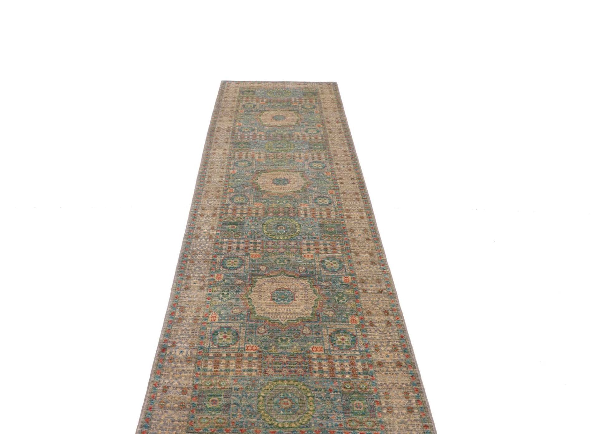 mamluk-orientteppich-82-x-299-cm-handgeknupft-seide-hochwertig-3 Handgeknüpfter Mamluk Orientteppich 82 × 299 cm
