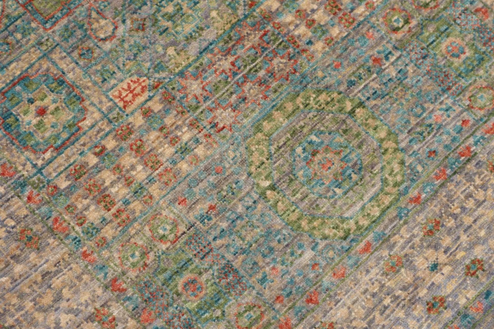 mamluk-orientteppich-82-x-299-cm-handgeknupft-seide-hochwertig-5 Handgeknüpfter Mamluk Orientteppich 82 × 299 cm