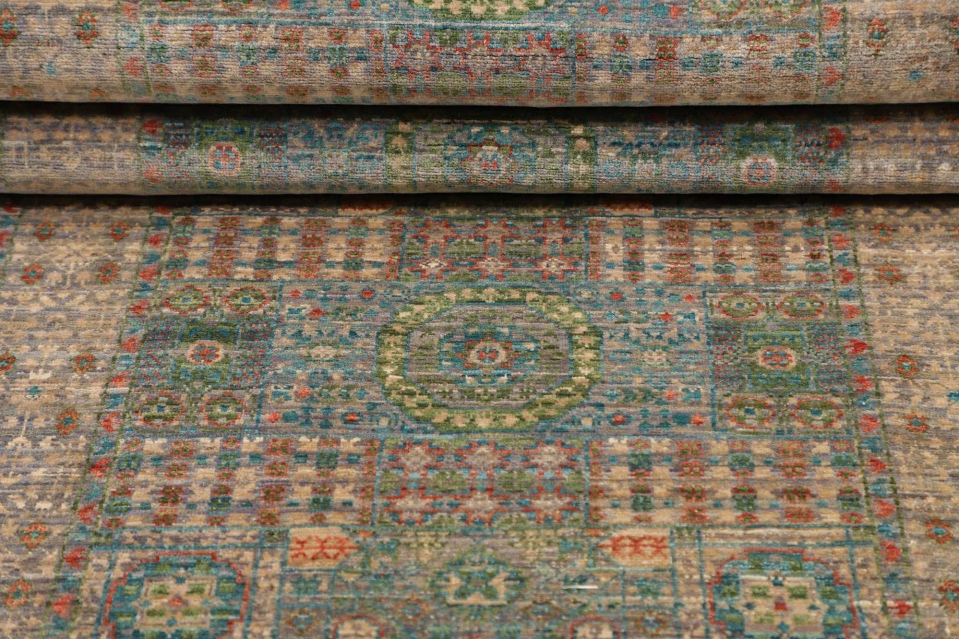 mamluk-orientteppich-82-x-299-cm-handgeknupft-seide-hochwertig-8 Handgeknüpfter Mamluk Orientteppich 82 × 299 cm
