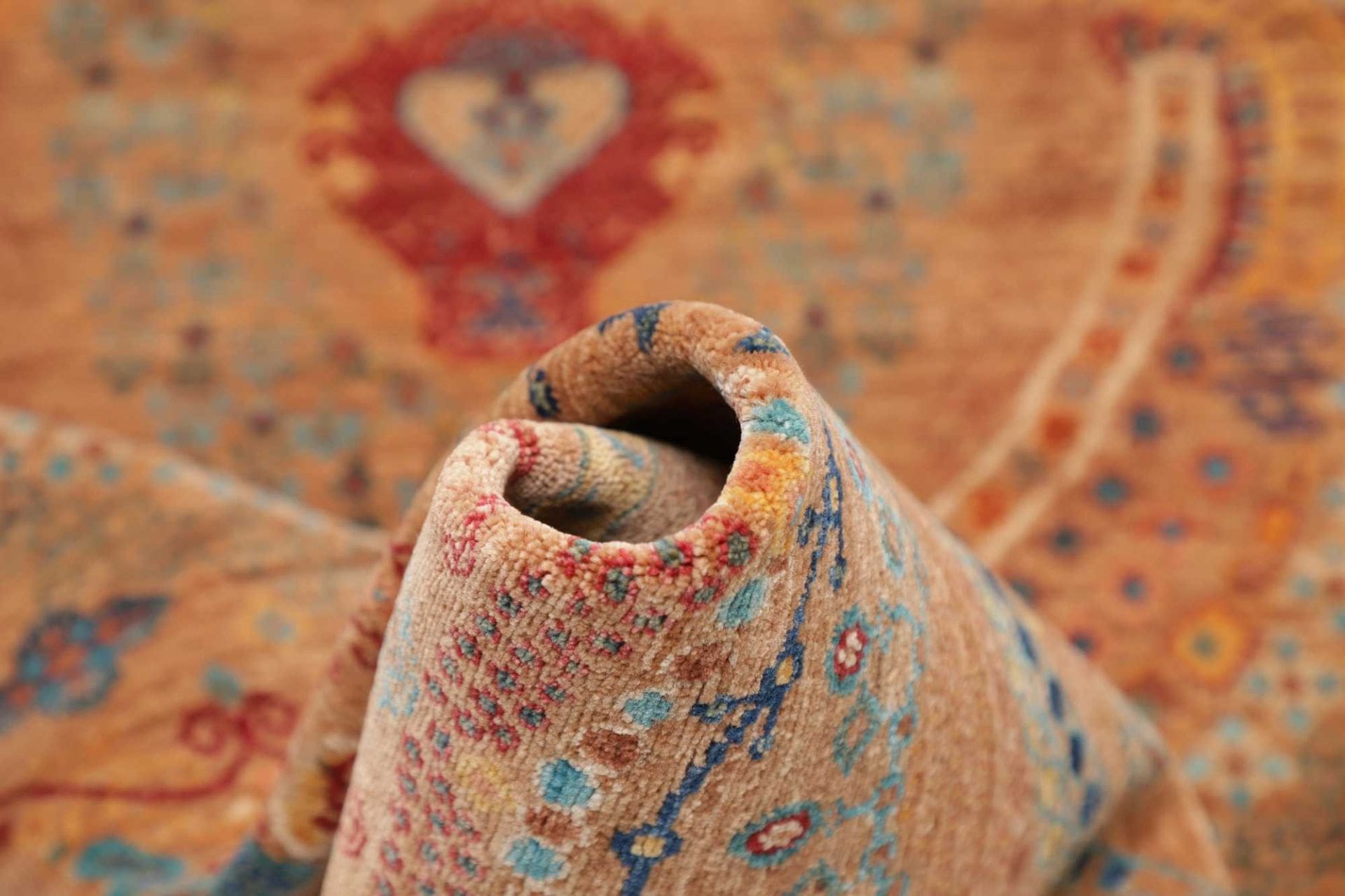 Handgeknüpfter Samarkand Orientteppich, 82 × 305 cm, Wolle