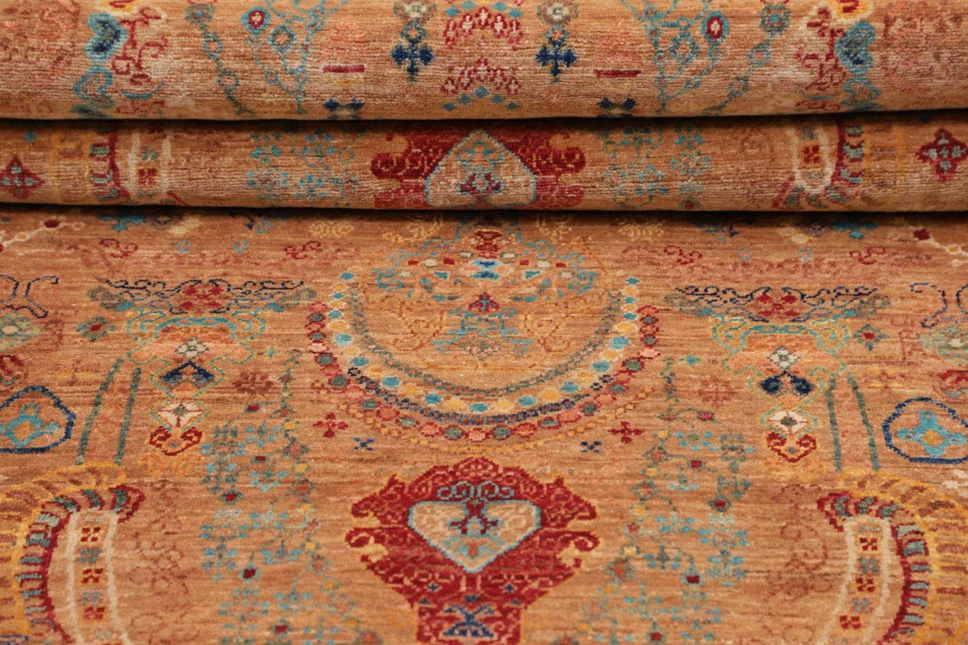 Handgeknüpfter Samarkand Orientteppich, 82 × 305 cm, Wolle