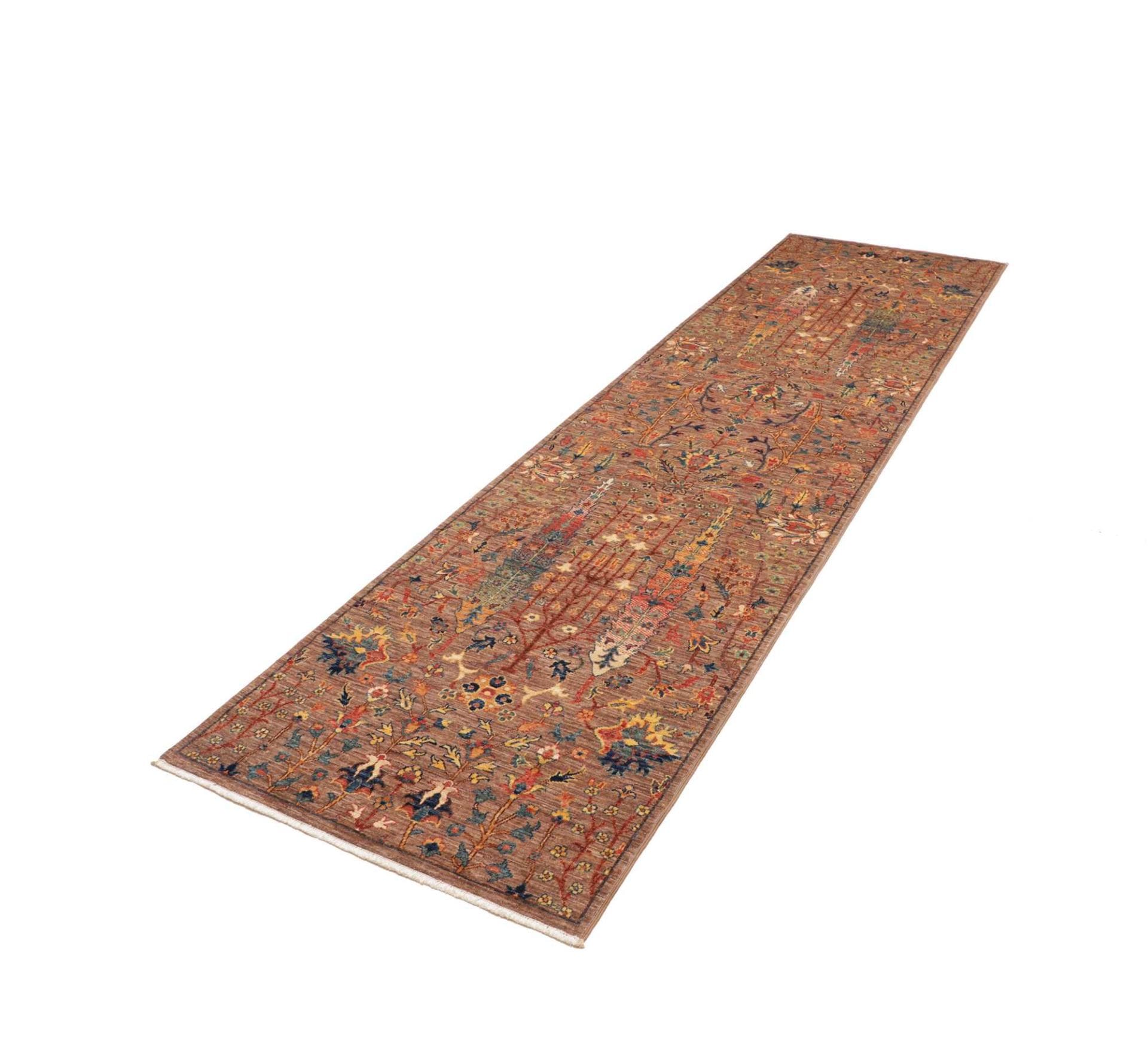 Handgeknüpfter Samarkand Orientteppich 82 × 301 cm