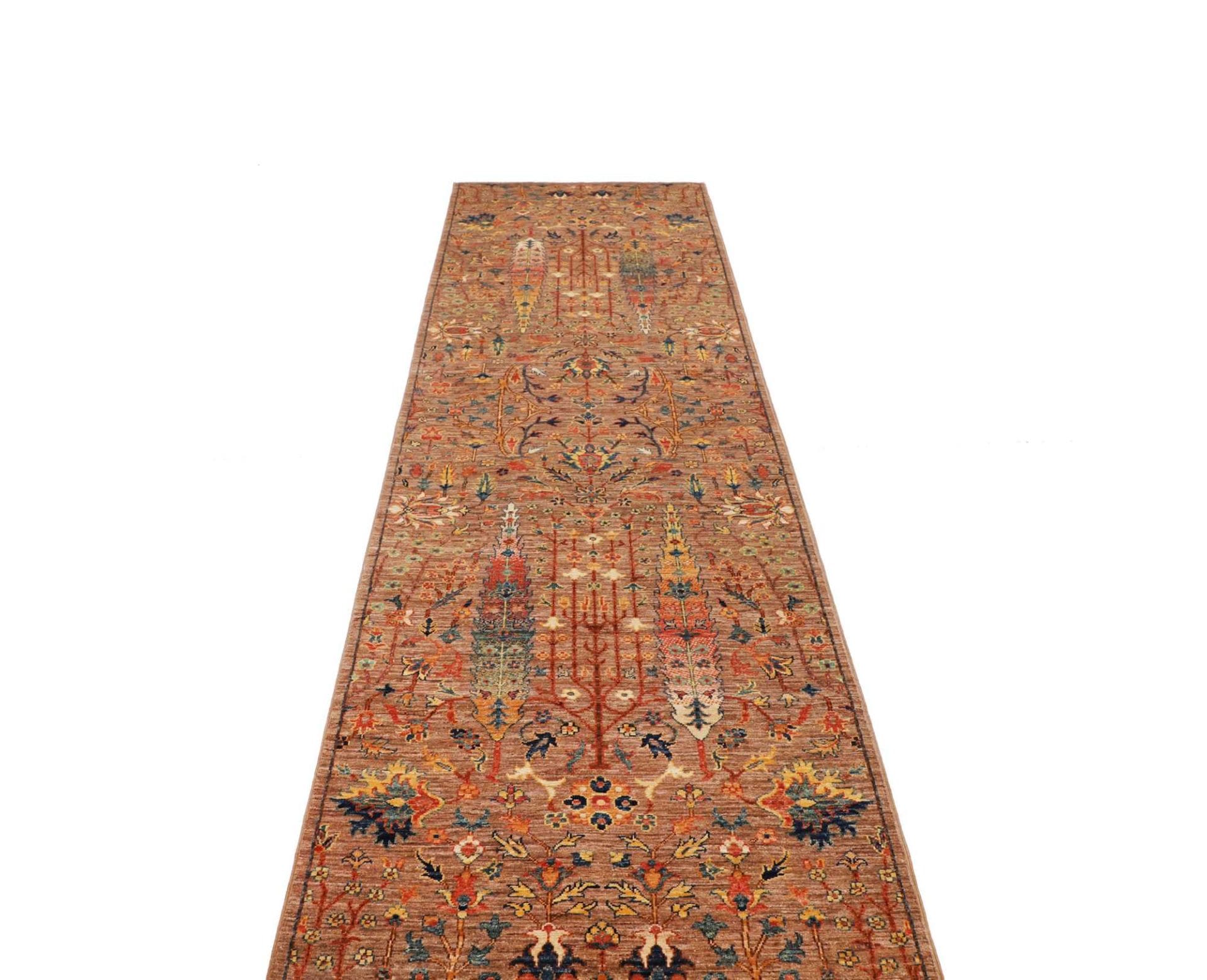 Handgeknüpfter Samarkand Orientteppich 82 × 301 cm