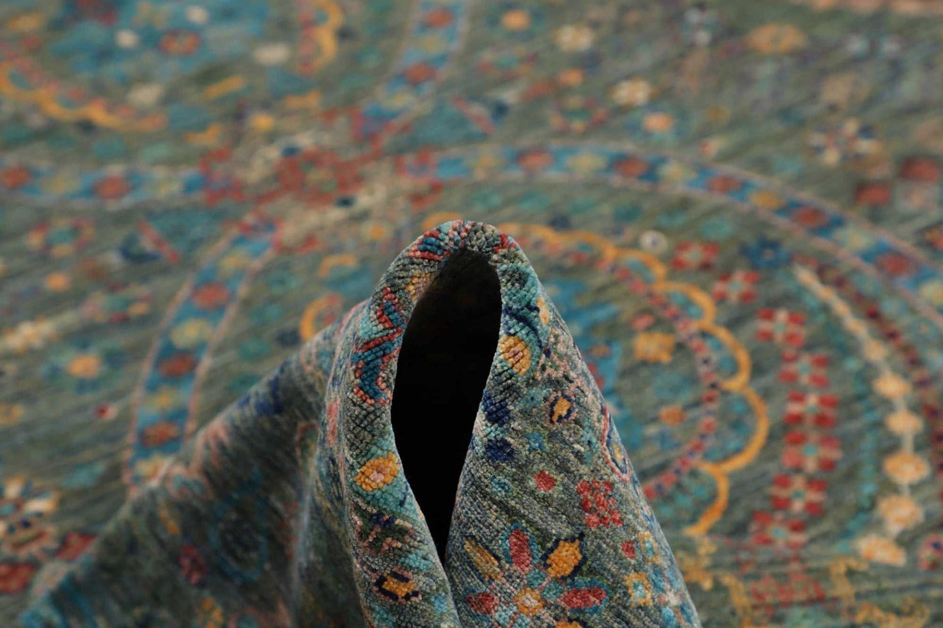 Samarkand Orientteppich 253 × 307 cm aus Wolle, handgeknüpft