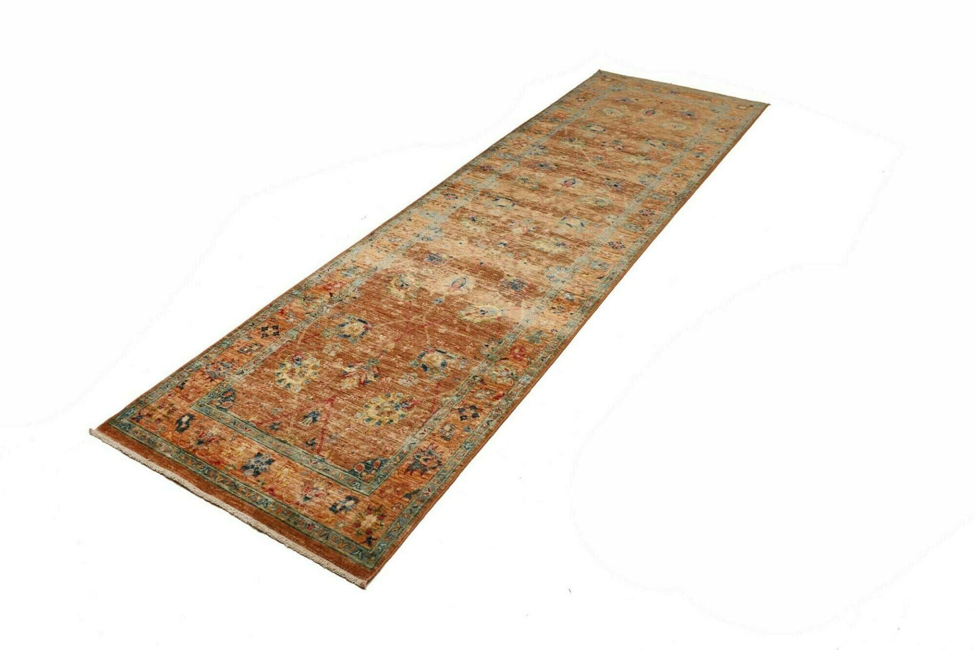 Handgeknüpfter Samarkand Orientteppich, 83 × 279 cm, Wolle