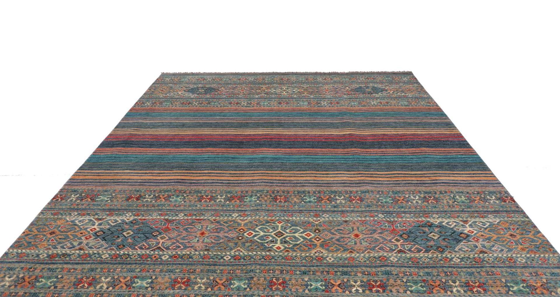Handgeknüpfter Samarkand Orientteppich, 248 × 304 cm, Wolle