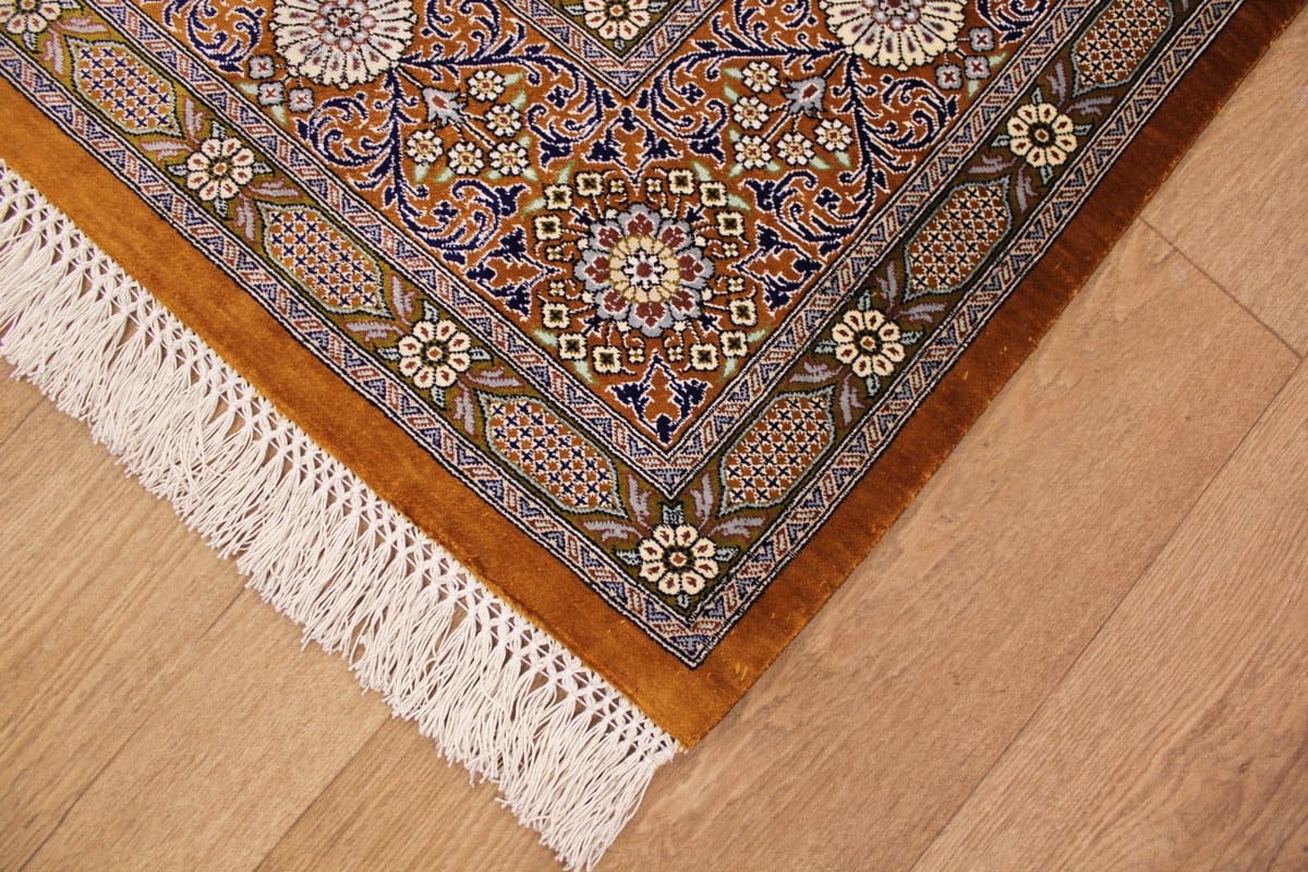 Handgeknüpfter Ghom Perserteppich, Wolle