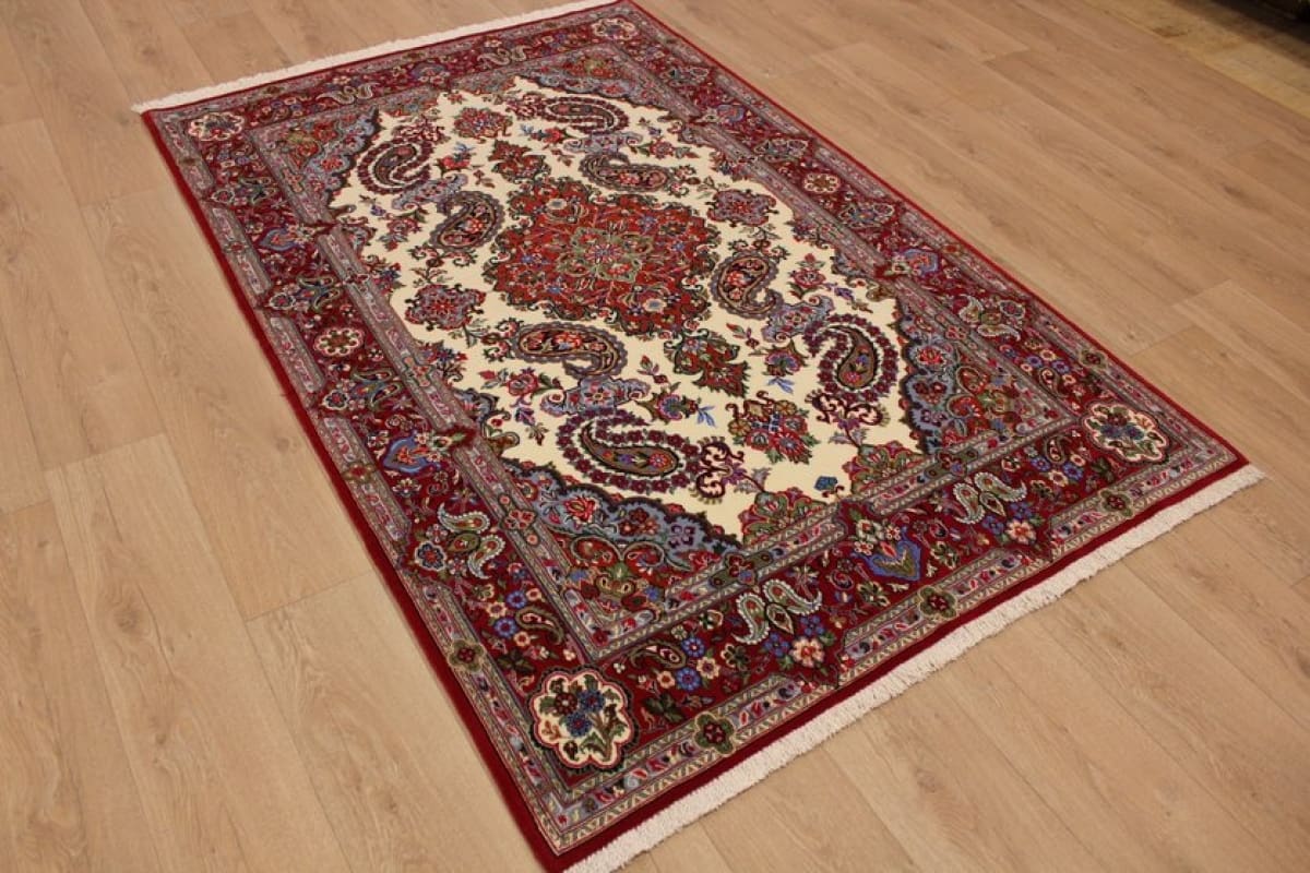 perser-teppich-gom-207x136-cm-harmonische-farben-handgeknupft-1 Ghom Perserteppich aus Iran