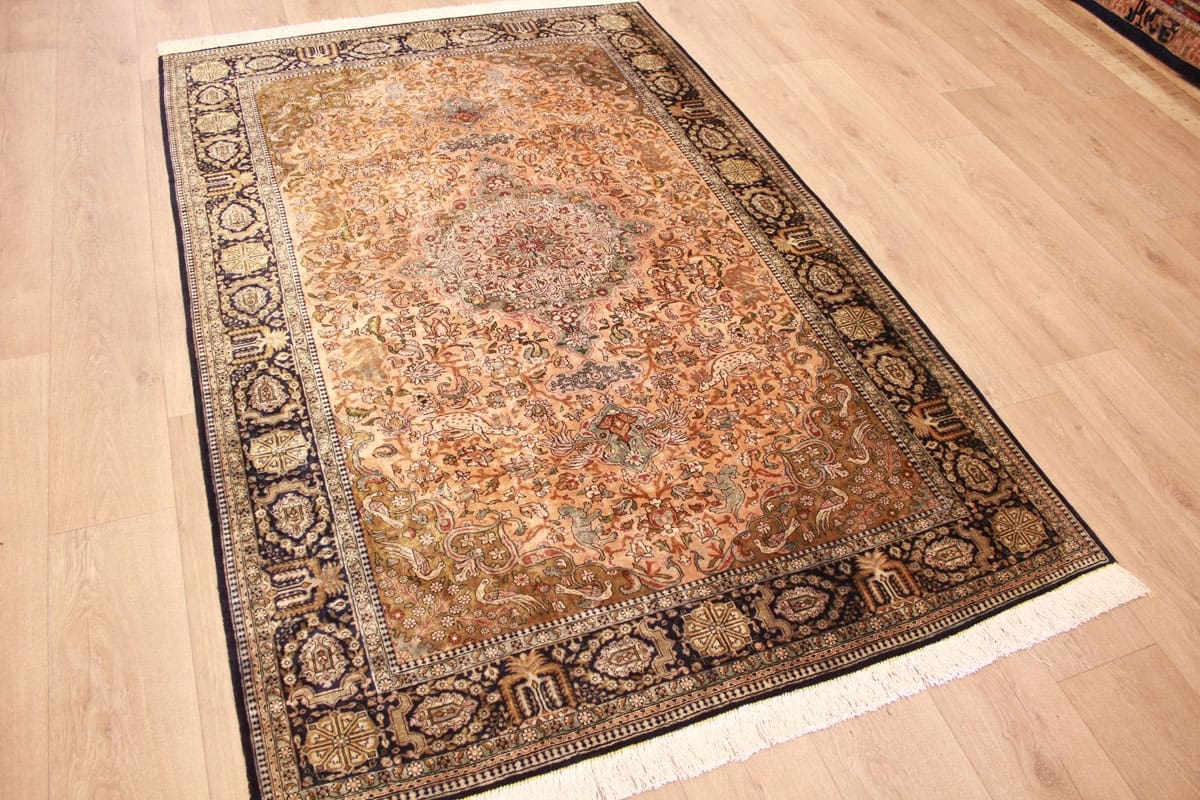 Handgeknüpfter Ghom Perserteppich, Wolle