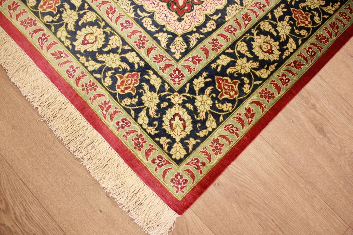 perser-teppich-gom-seidenteppich-207x136-cm-naturfarben-handgeknupft-4 Handgeknüpfter Ghom Perserteppich, Wolle