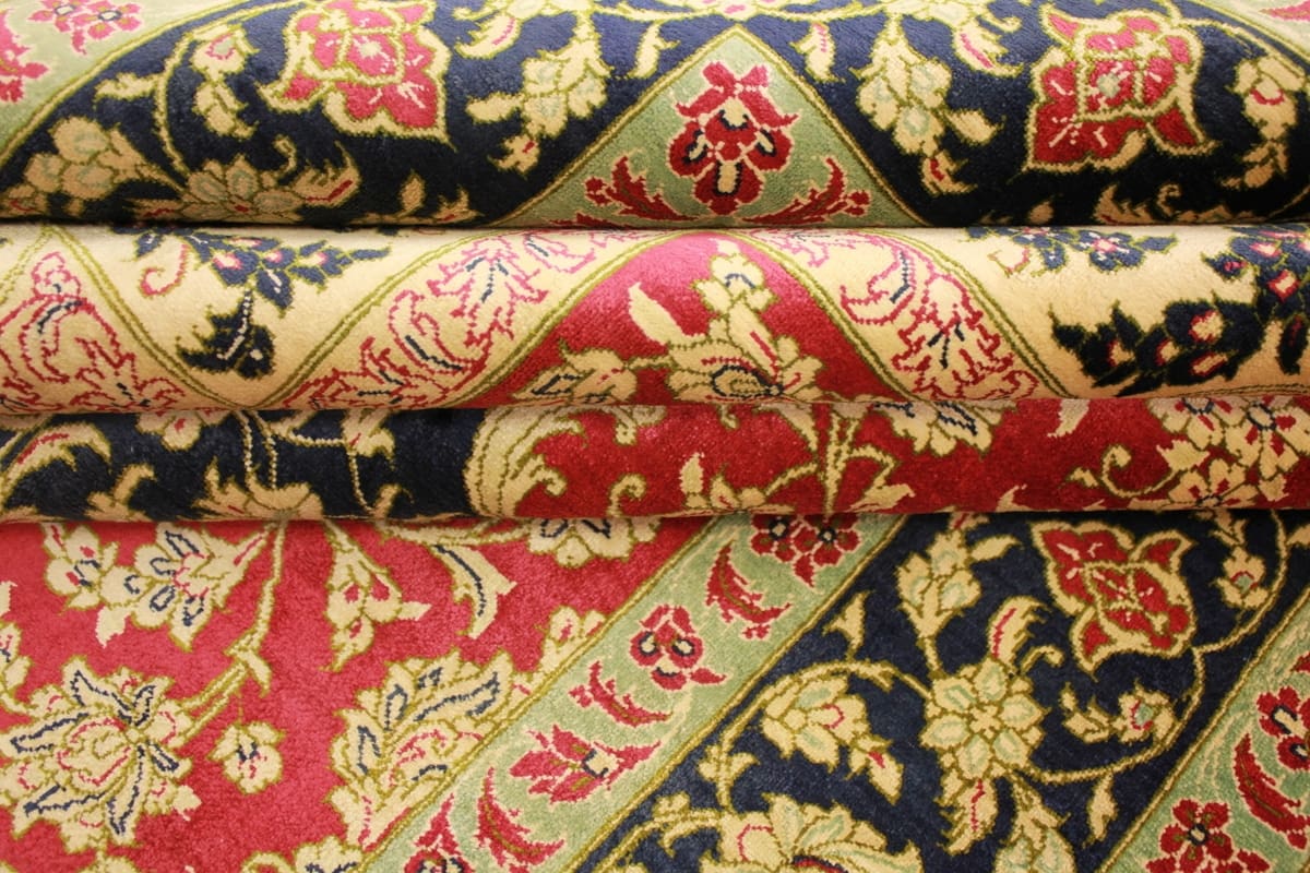 perser-teppich-gom-seidenteppich-207x136-cm-naturfarben-handgeknupft-9 Handgeknüpfter Ghom Perserteppich, Wolle