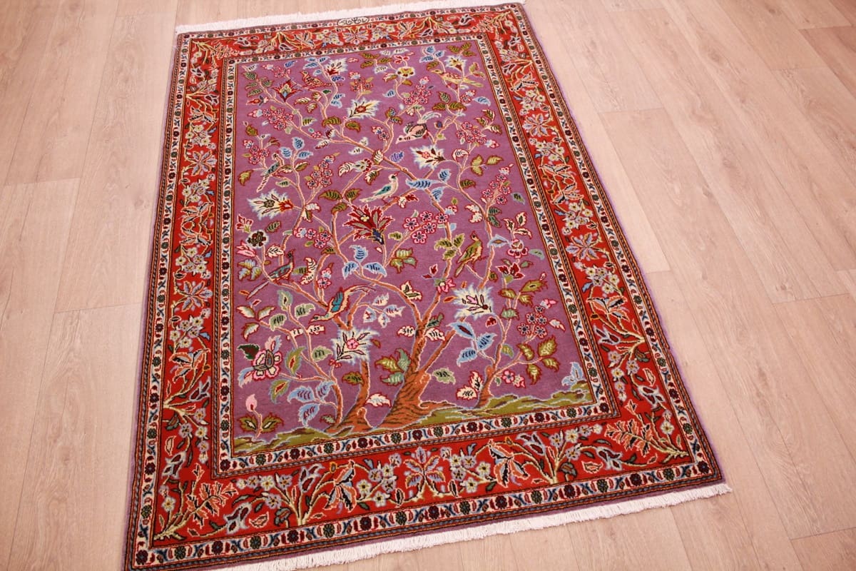 Handgeknüpfter Kashan Perserteppich, Wolle