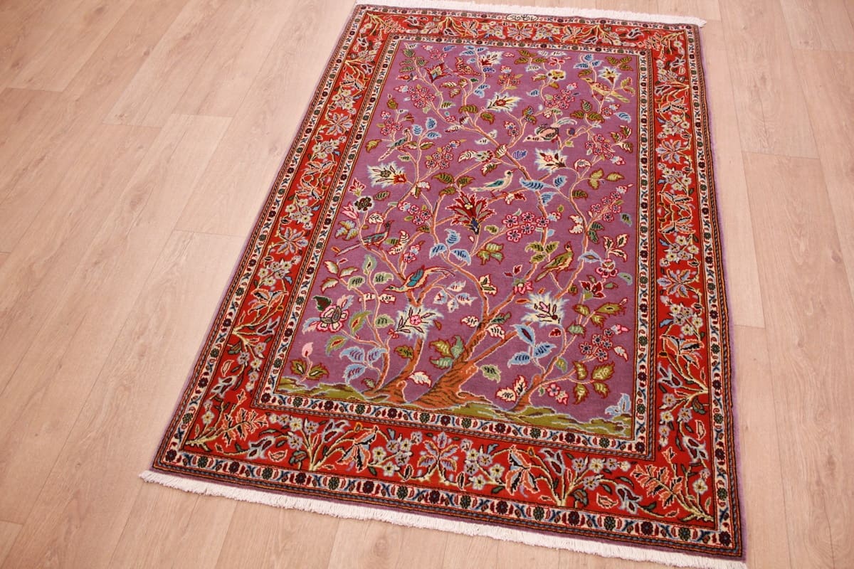 Handgeknüpfter Kashan Perserteppich, Wolle