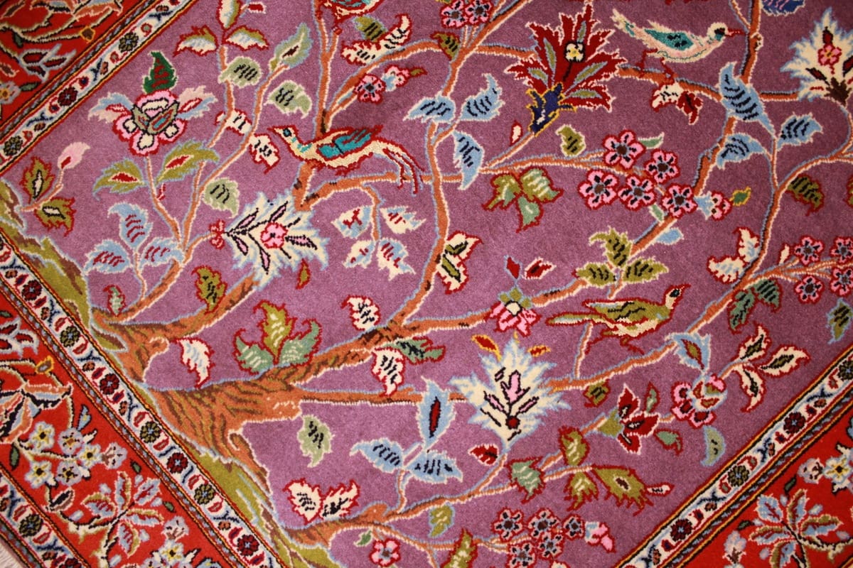 Handgeknüpfter Kashan Perserteppich, Wolle