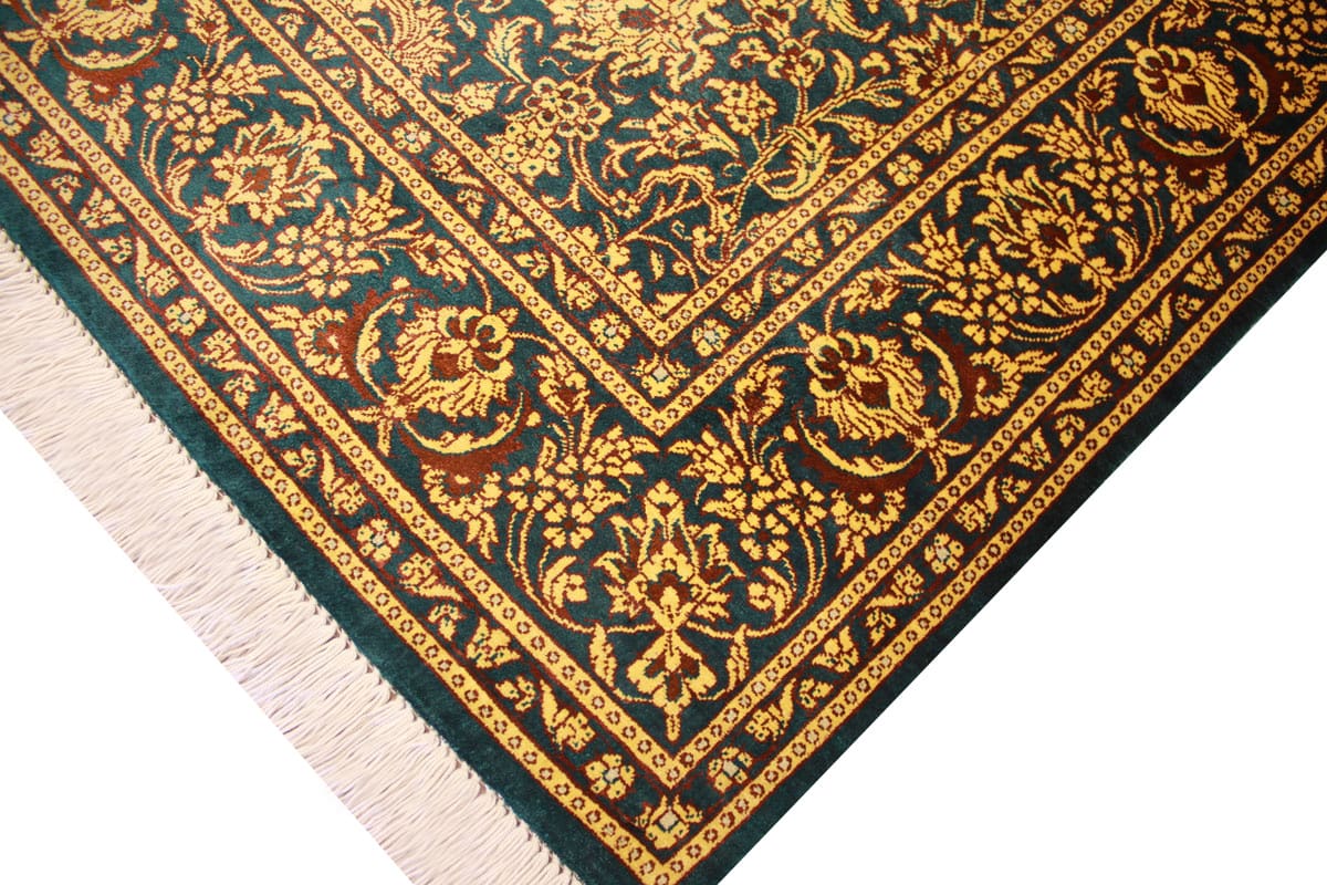 Perser Teppich Ghom Seidenteppich „Milad“ 151×100 cm, handgeknüpft