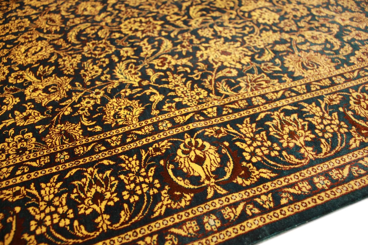 Perser Teppich Ghom Seidenteppich „Milad“ 151×100 cm, handgeknüpft
