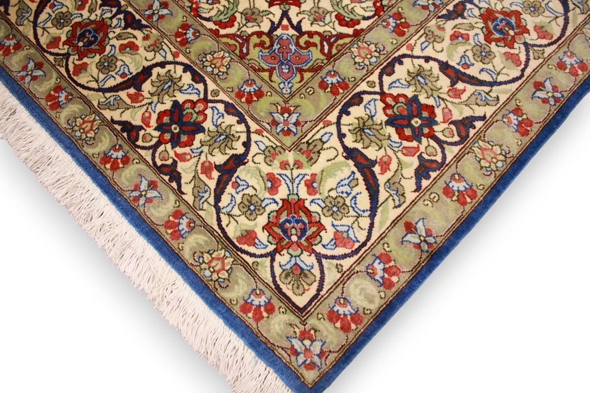 Perser Teppich Ghom Seidenteppich 152×101 cm, handgeknüpft