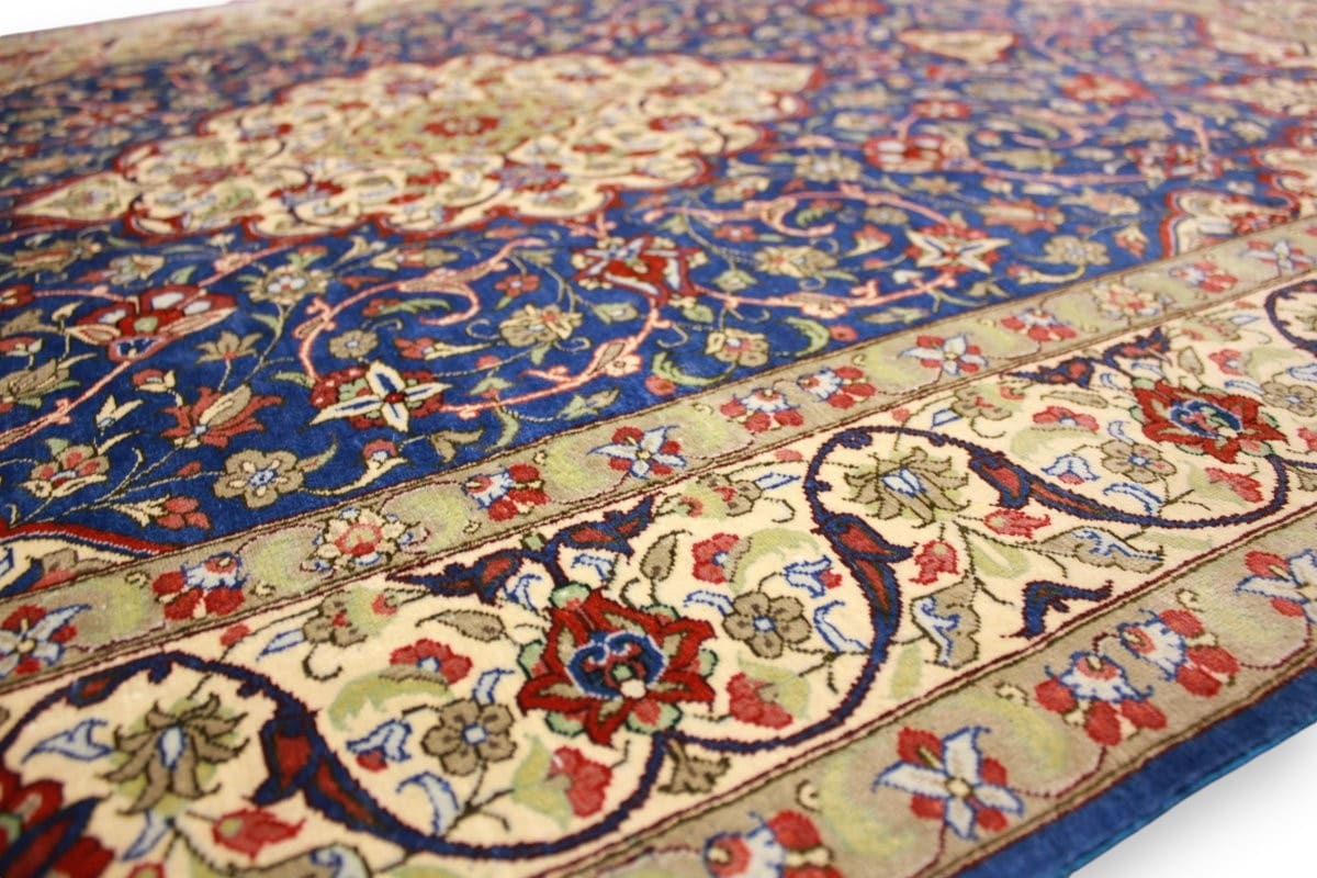 Perser Teppich Ghom Seidenteppich 152×101 cm, handgeknüpft