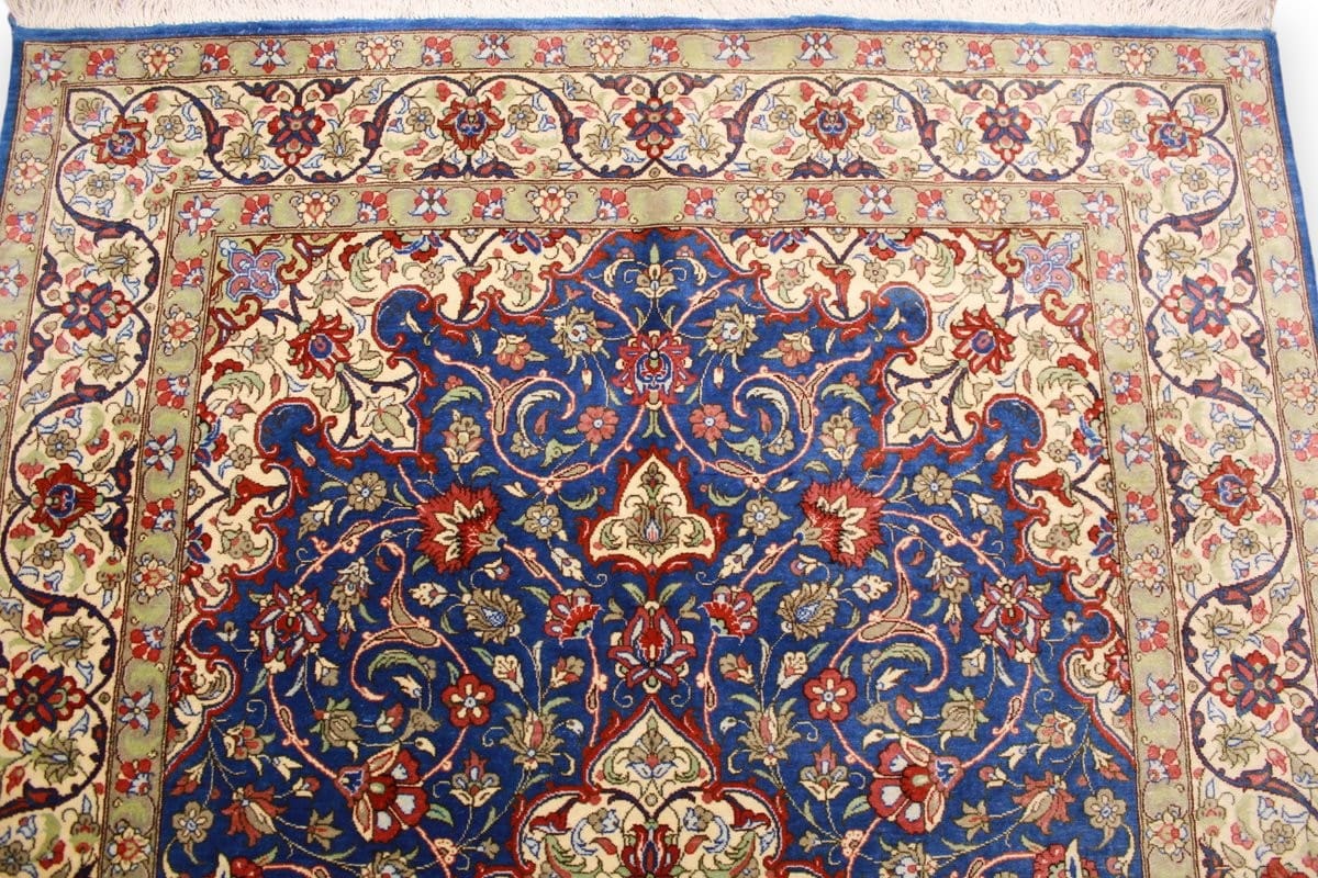 Perser Teppich Ghom Seidenteppich 152×101 cm, handgeknüpft