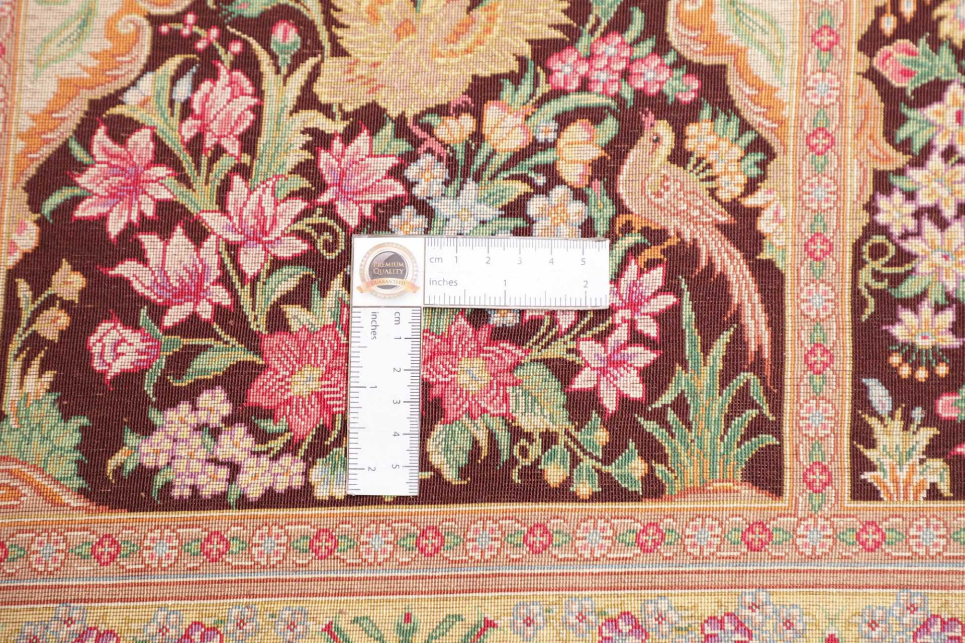 Handgeknüpfter Ghom Perserteppich 200 × 207 cm