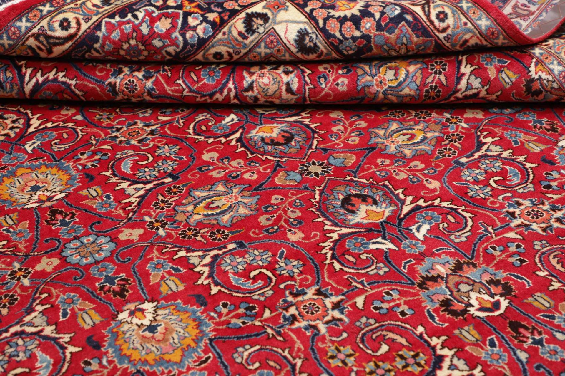 Mashhad Perserteppich aus Iran, 298 × 388 cm