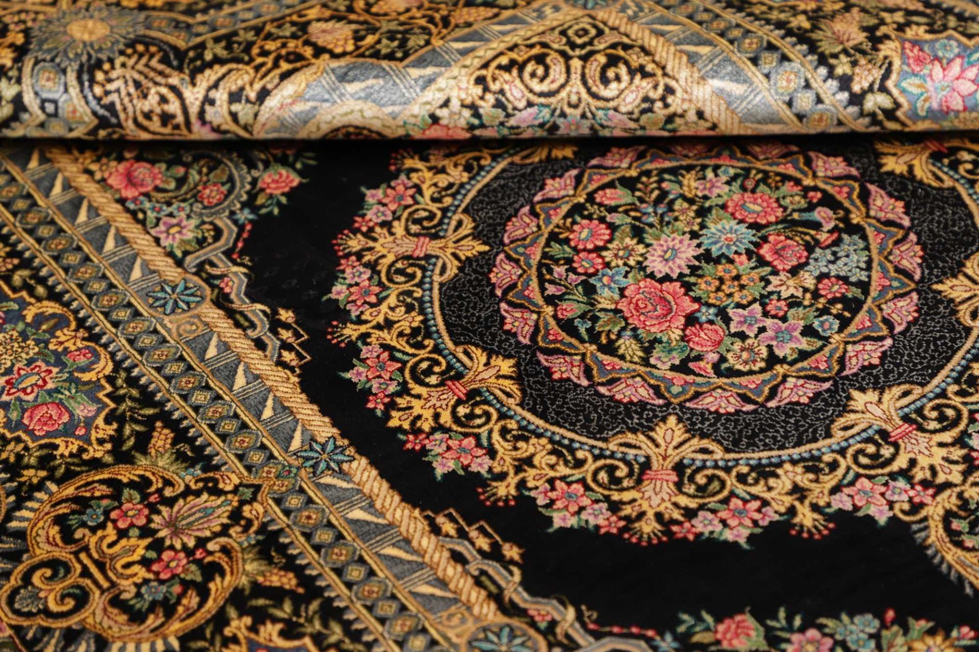 Handgeknüpfter Ghom Perserteppich 103 × 150 cm