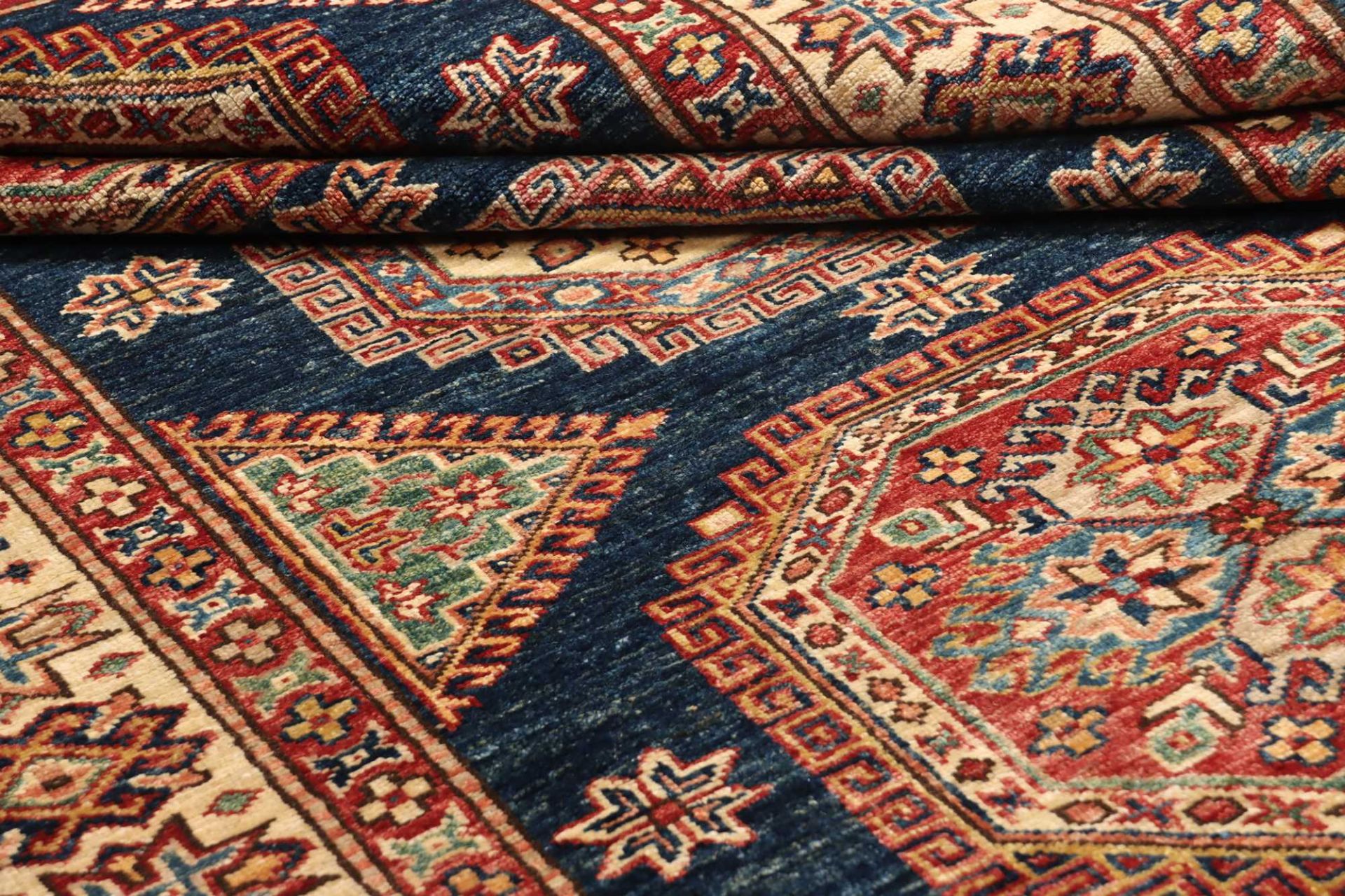 rwsw2_40_360279-10_1920x1920 Handgeknüpfter Kazak Orientteppich, 126 × 181 cm, Wolle