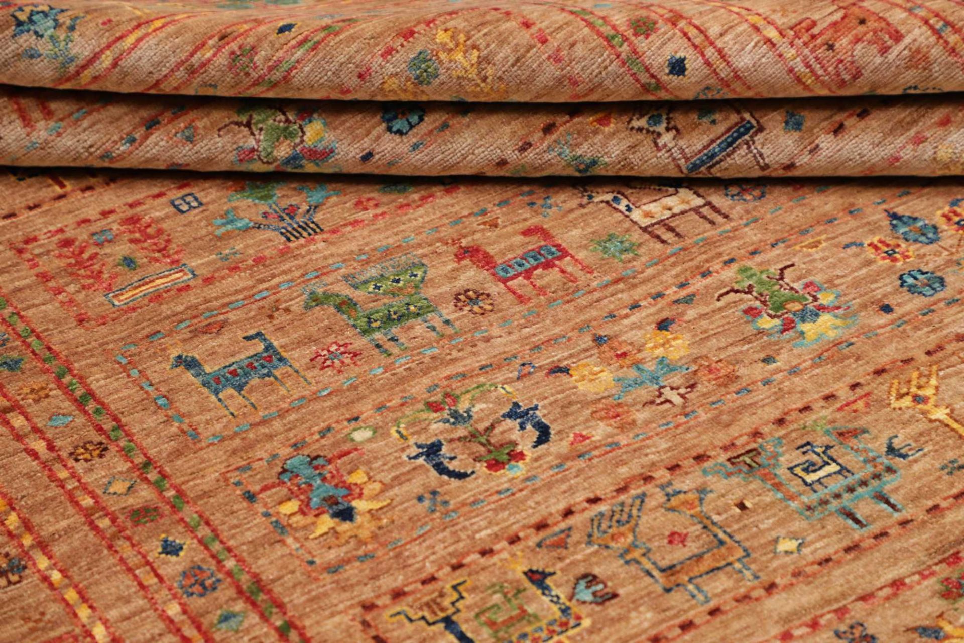 Handgeknüpfter Samarkand Orientteppich, 166 × 243 cm, Wolle