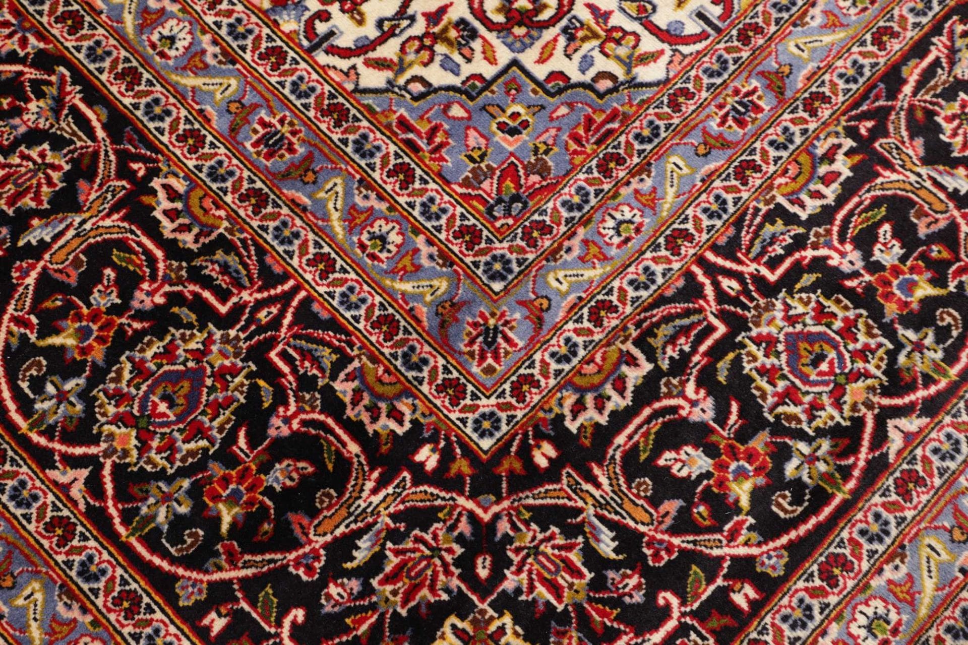 Handgeknüpfter Kashan Perserteppich, 293 × 397 cm, Wolle