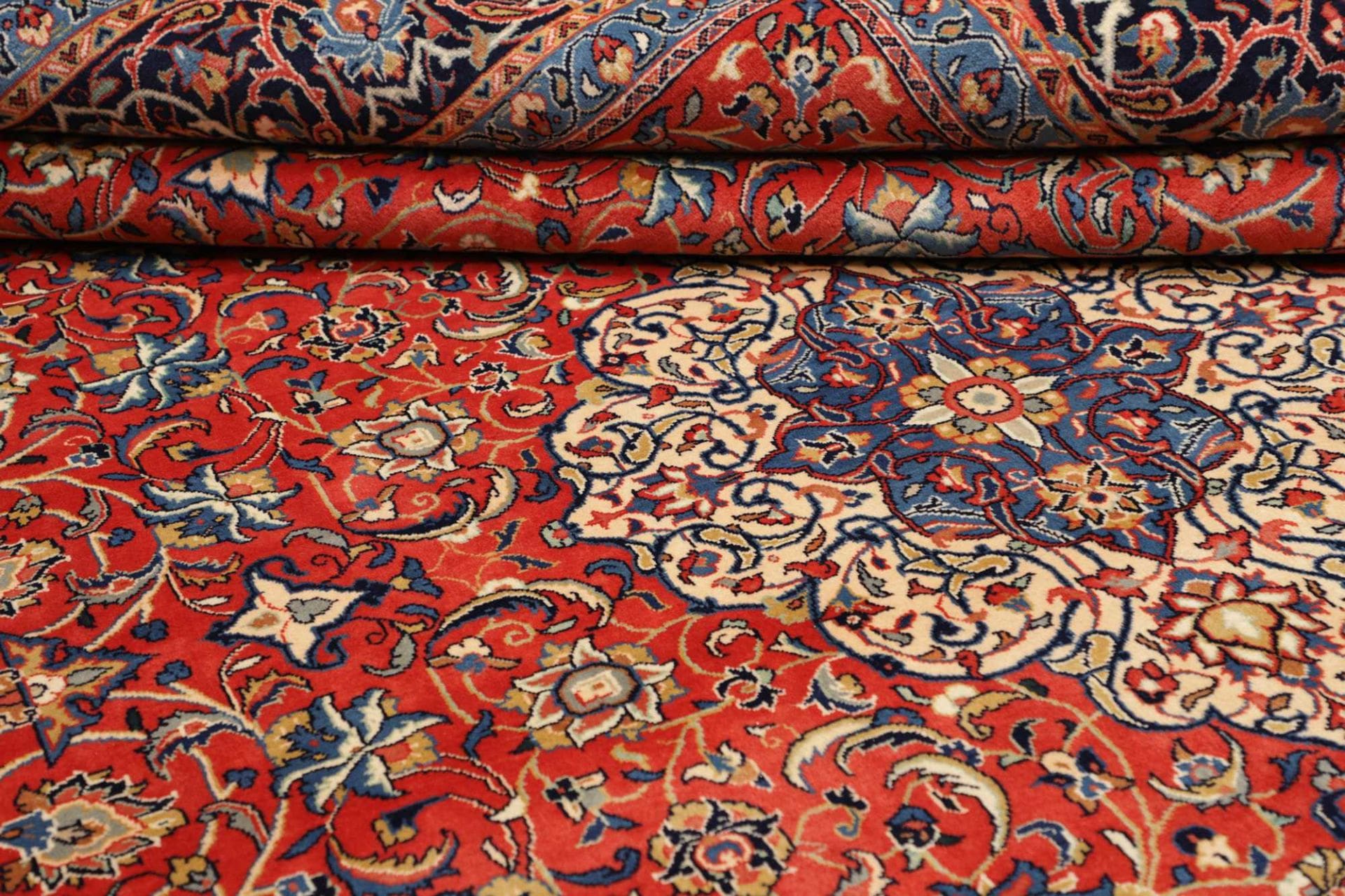 sarough-teppich-251-x-372-cm-handgeknupft-schurwolle-iran-9 Handgeknüpfter Sarough Farahan Perserteppich, 251 × 372 cm, Wolle