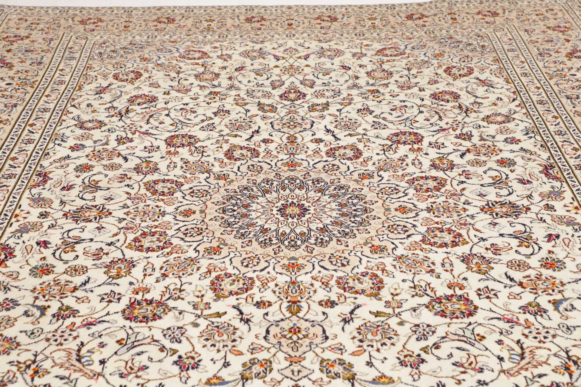 Handgeknüpfter Kashan Perserteppich, 253 × 345 cm, Wolle