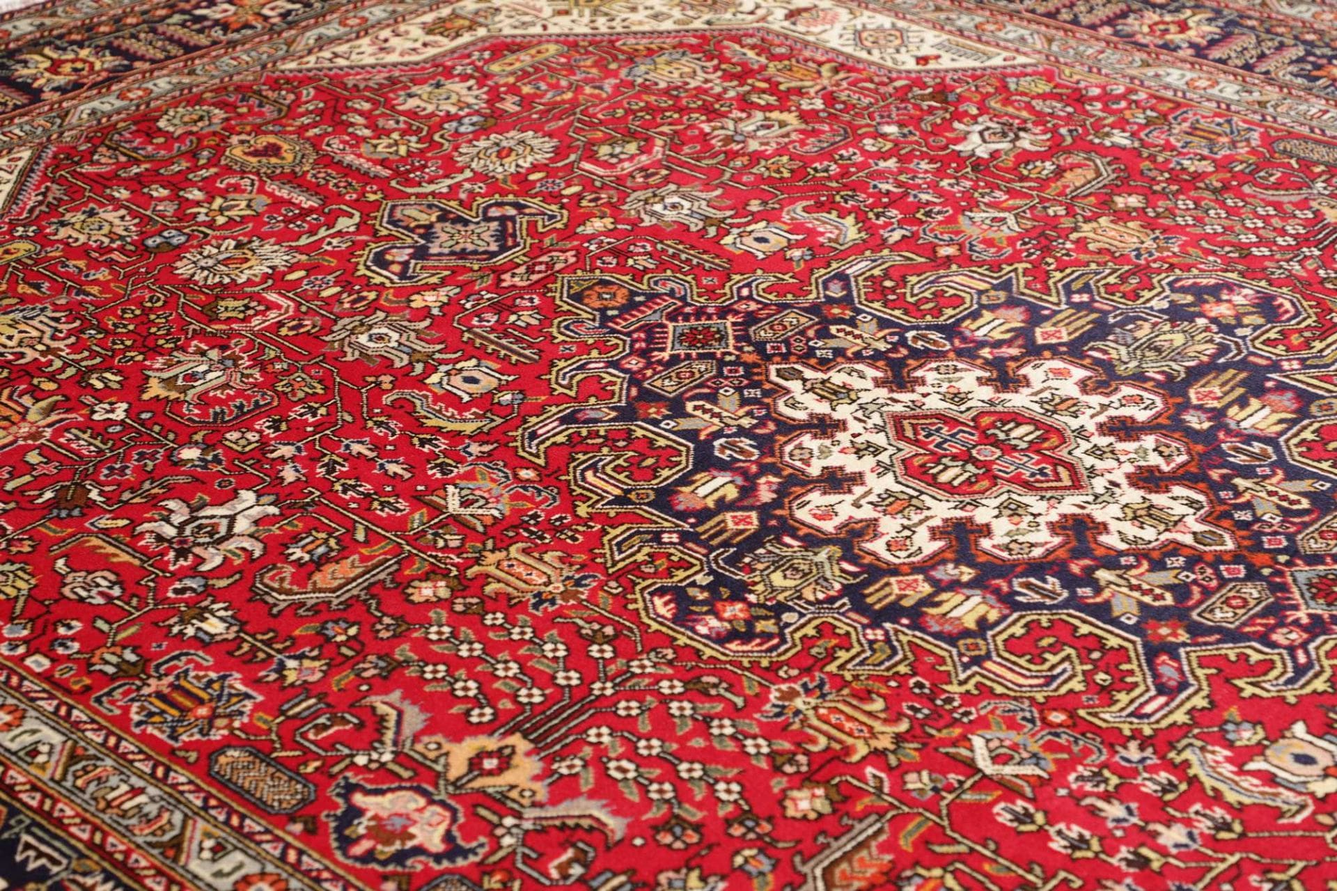 Handgeknüpfter Täbriz Perserteppich, 251 × 334 cm, Wolle