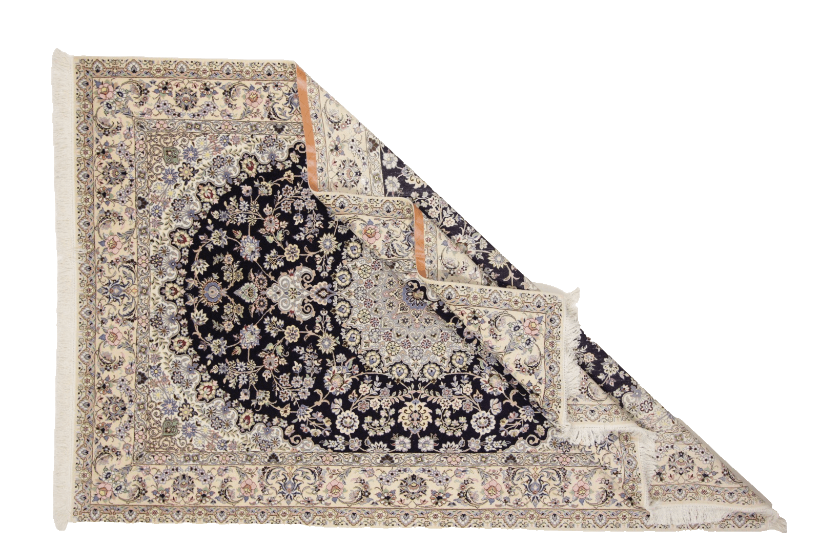 perserteppich-nain-302-x-206-cm-seide-handgeknupft-orientalisch-2 Handgeknüpfter Nain Perserteppich 300 × 205 cm