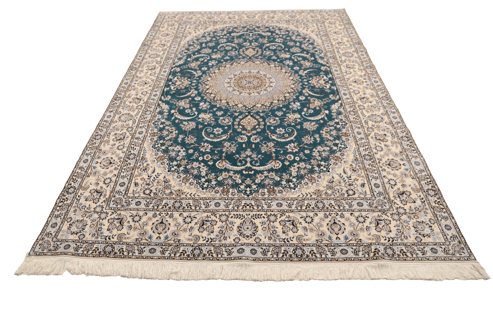perserteppich-super-nain-6-la-306-x-206-cm-seide-handgeknupft-1 Handgeknüpfter Nain Perserteppich 304 × 205 cm
