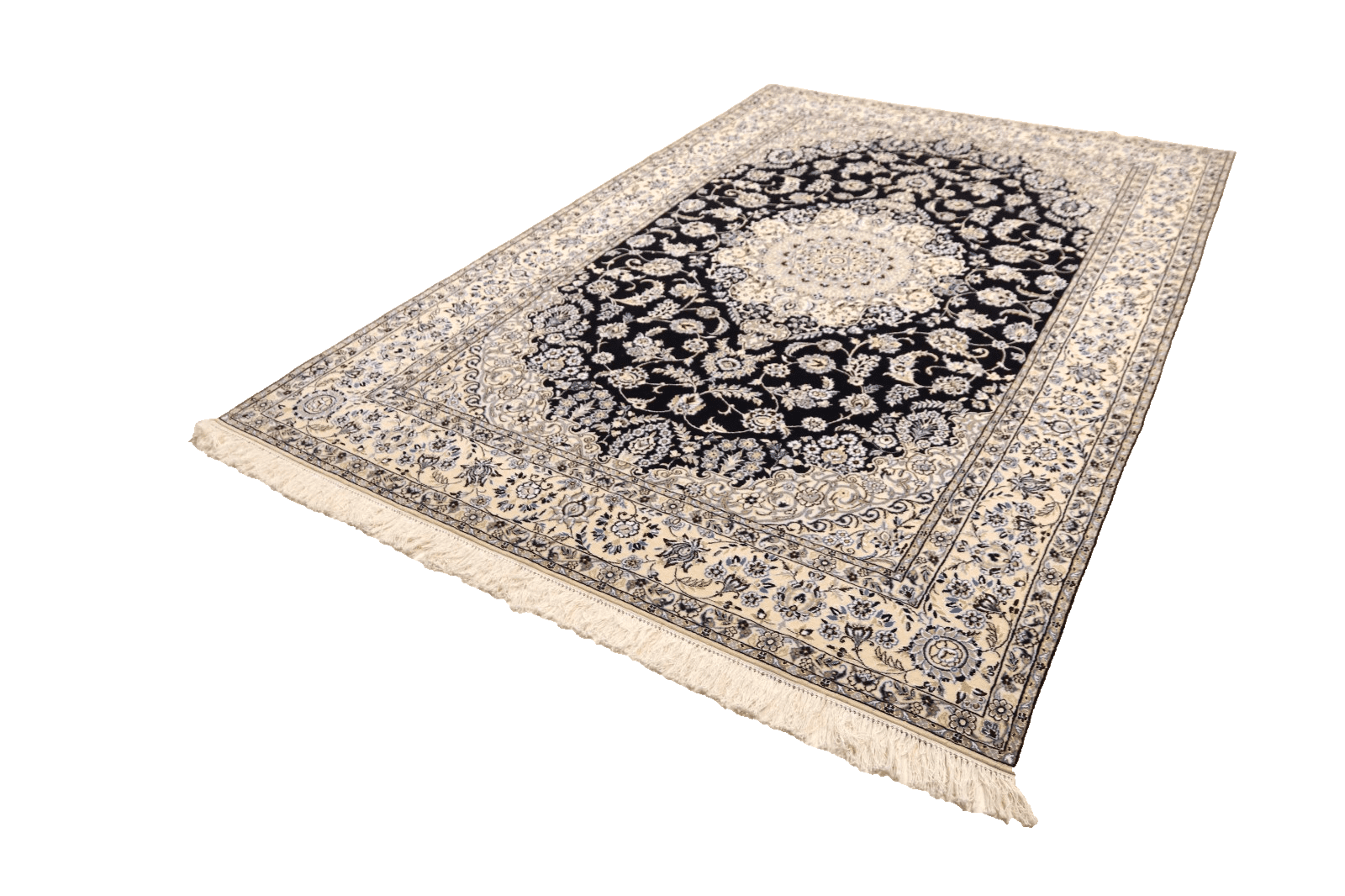 perserteppich-nain-9-la-314-x-203-cm-seide-handgeknupft-1 Handgeknüpfter Nain Perserteppich, 312 × 202 cm, Wolle & Seide