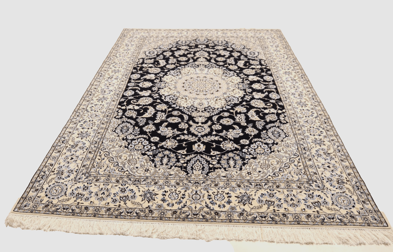 perserteppich-nain-9-la-314-x-203-cm-seide-handgeknupft-3 Handgeknüpfter Nain Perserteppich, 312 × 202 cm, Wolle & Seide