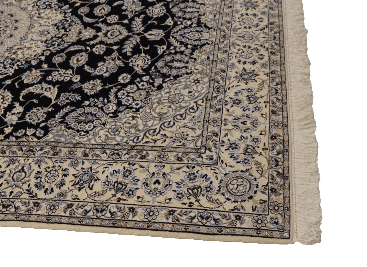perserteppich-nain-9-la-314-x-203-cm-seide-handgeknupft-5 Handgeknüpfter Nain Perserteppich, 312 × 202 cm, Wolle & Seide