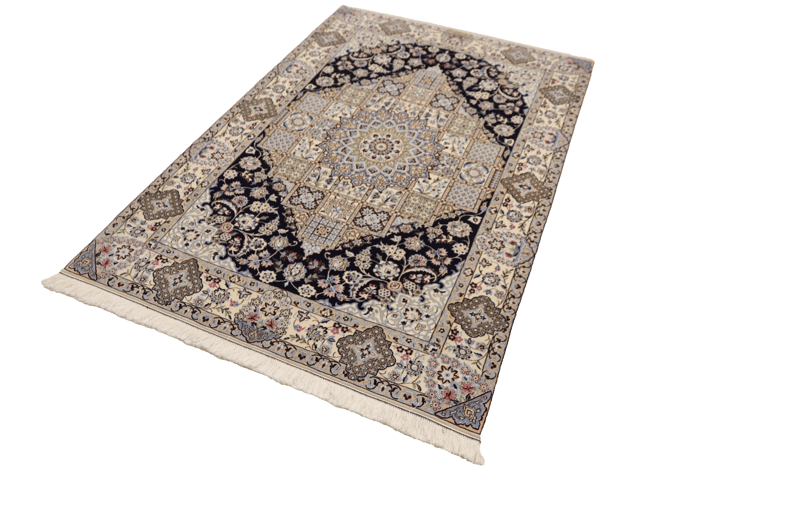 perserteppich-nain-186-x-128-cm-80-wolle-20-seide-handgeknupft-1 Handgeknüpfter Nain Perserteppich 184 × 127 cm