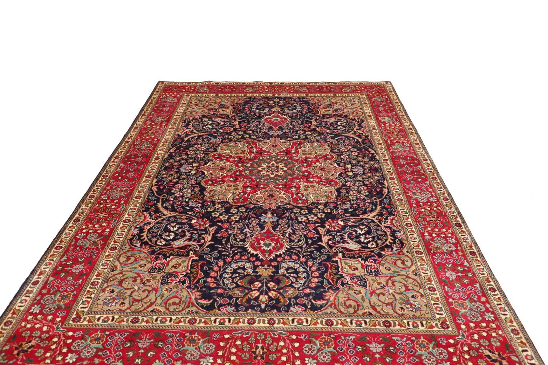 Handgeknüpfter Täbriz Perserteppich, 207 × 301 cm, Wolle