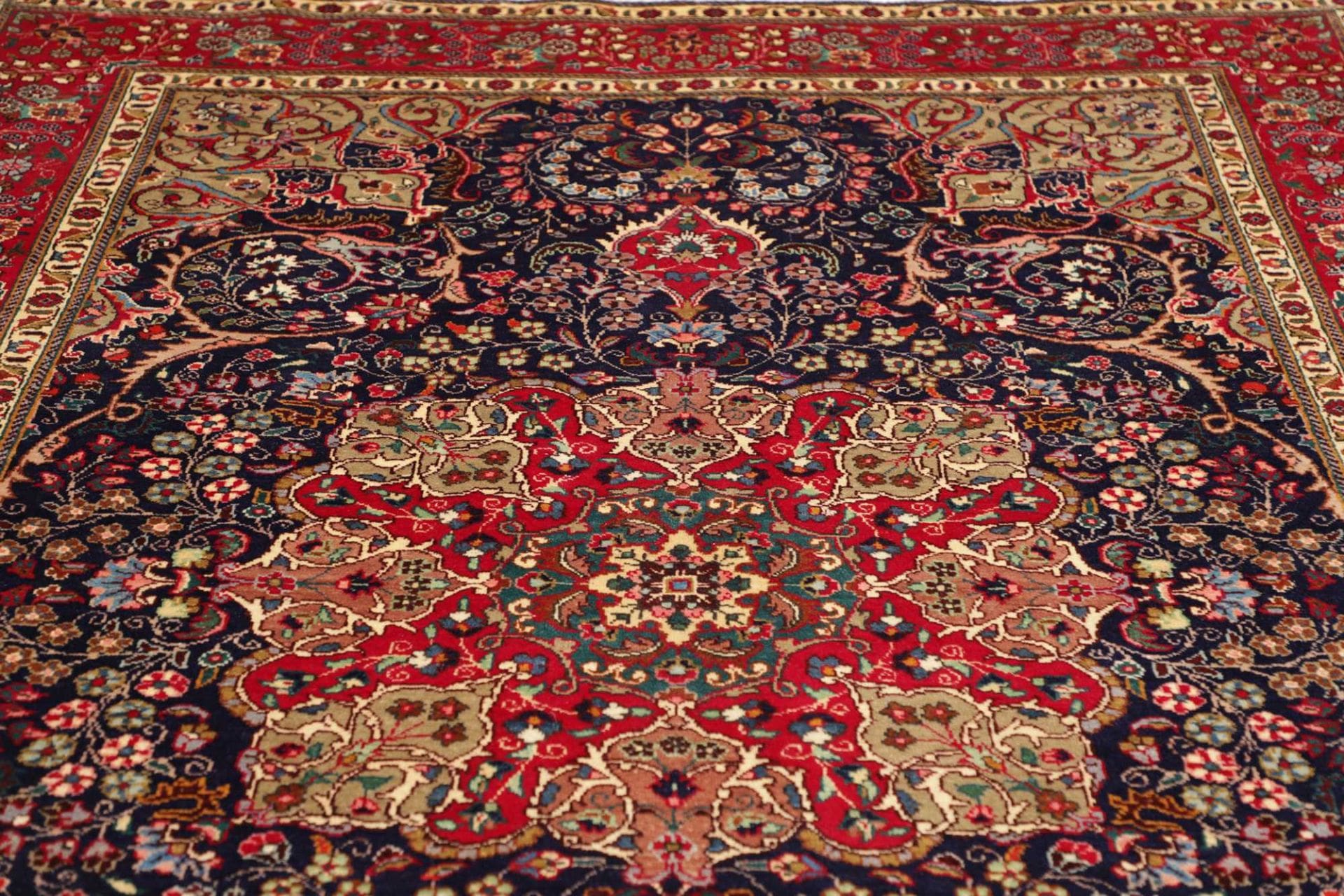 Handgeknüpfter Täbriz Perserteppich, 207 × 301 cm, Wolle