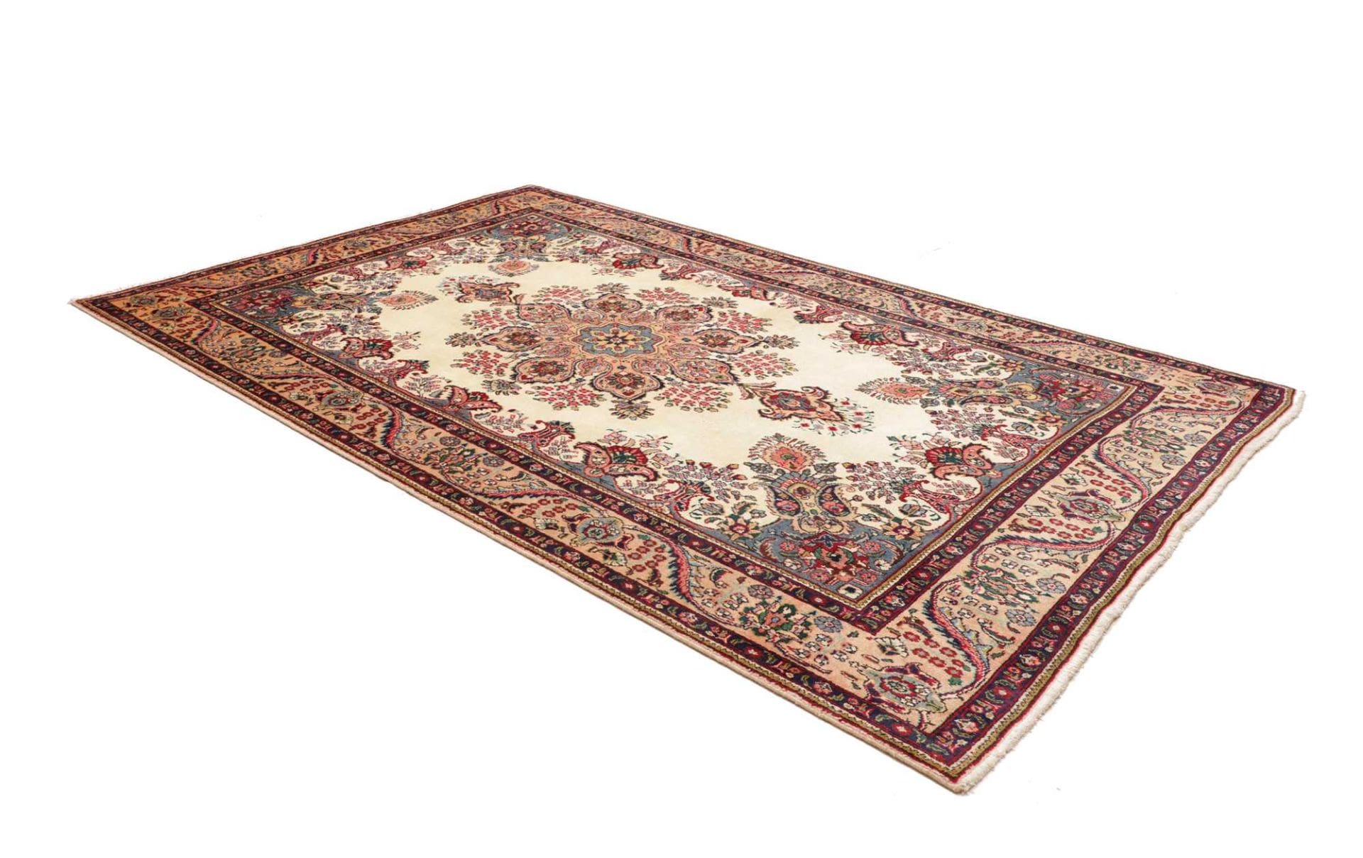 Täbriz Perserteppich 201 × 305 cm aus Wolle, handgeknüpft