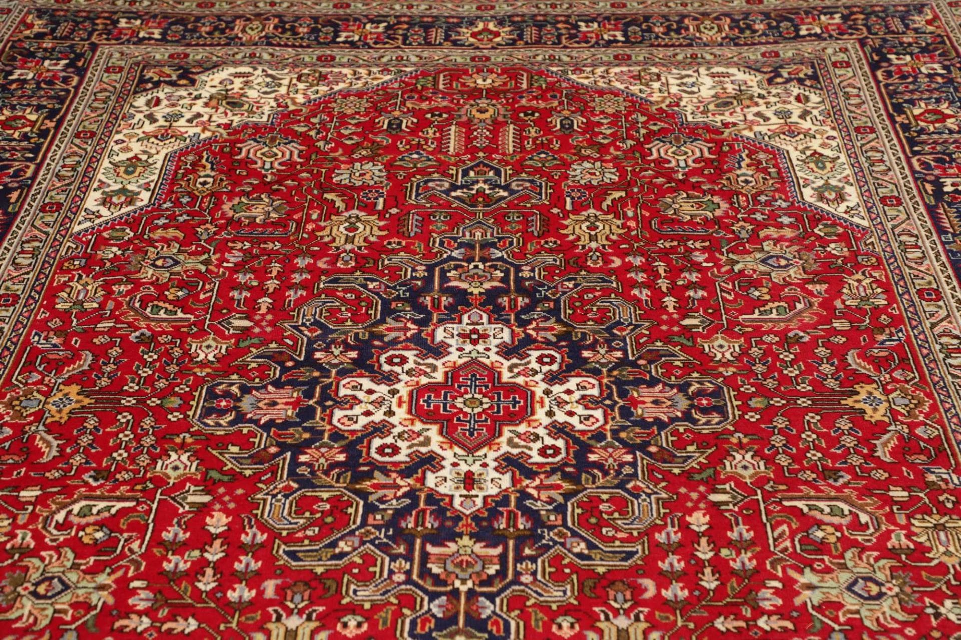 Täbriz Perserteppich 205 × 301 cm aus Wolle, handgeknüpft