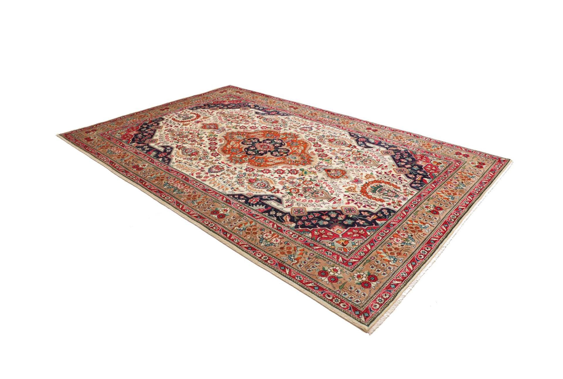 Handgeknüpfter Täbriz Perserteppich, 201 × 304 cm, Wolle