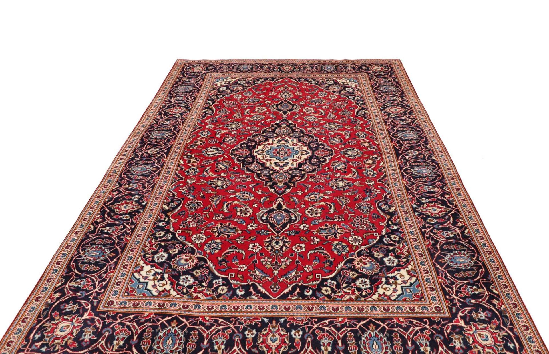 Handgeknüpfter Kashan Perserteppich 200 × 313 cm