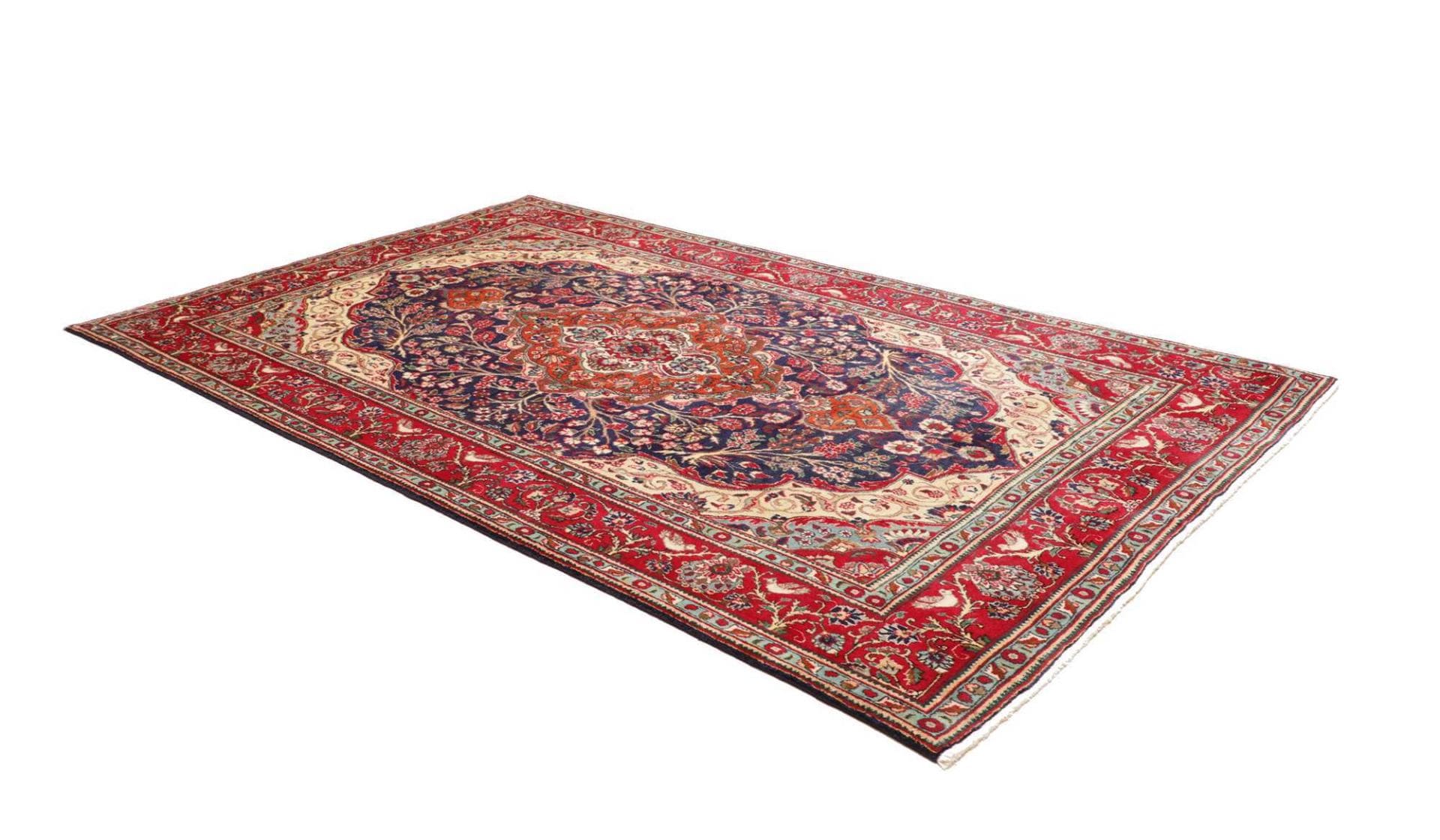 Täbriz Perserteppich 203 × 301 cm aus Wolle, handgeknüpft